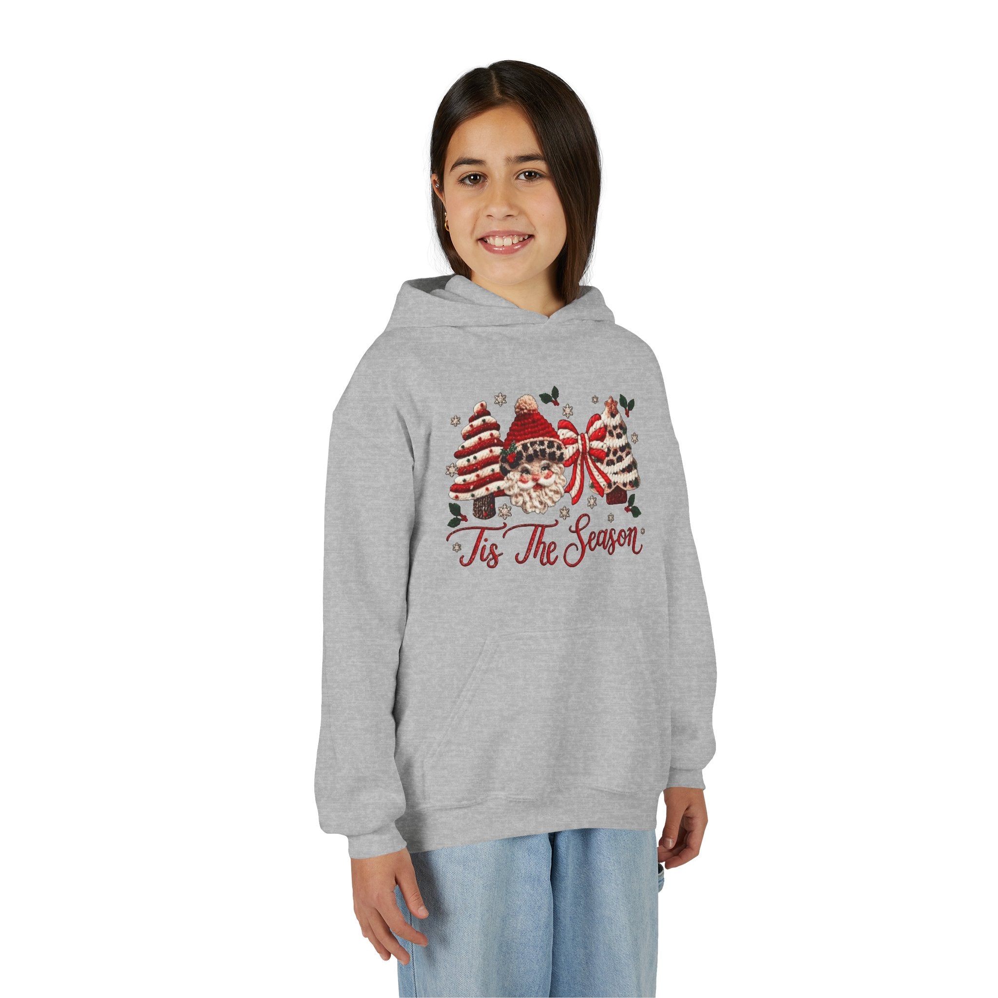 Youth Hoodie  Grinch Christmas Scene with 'Maybe Christmas' Quote