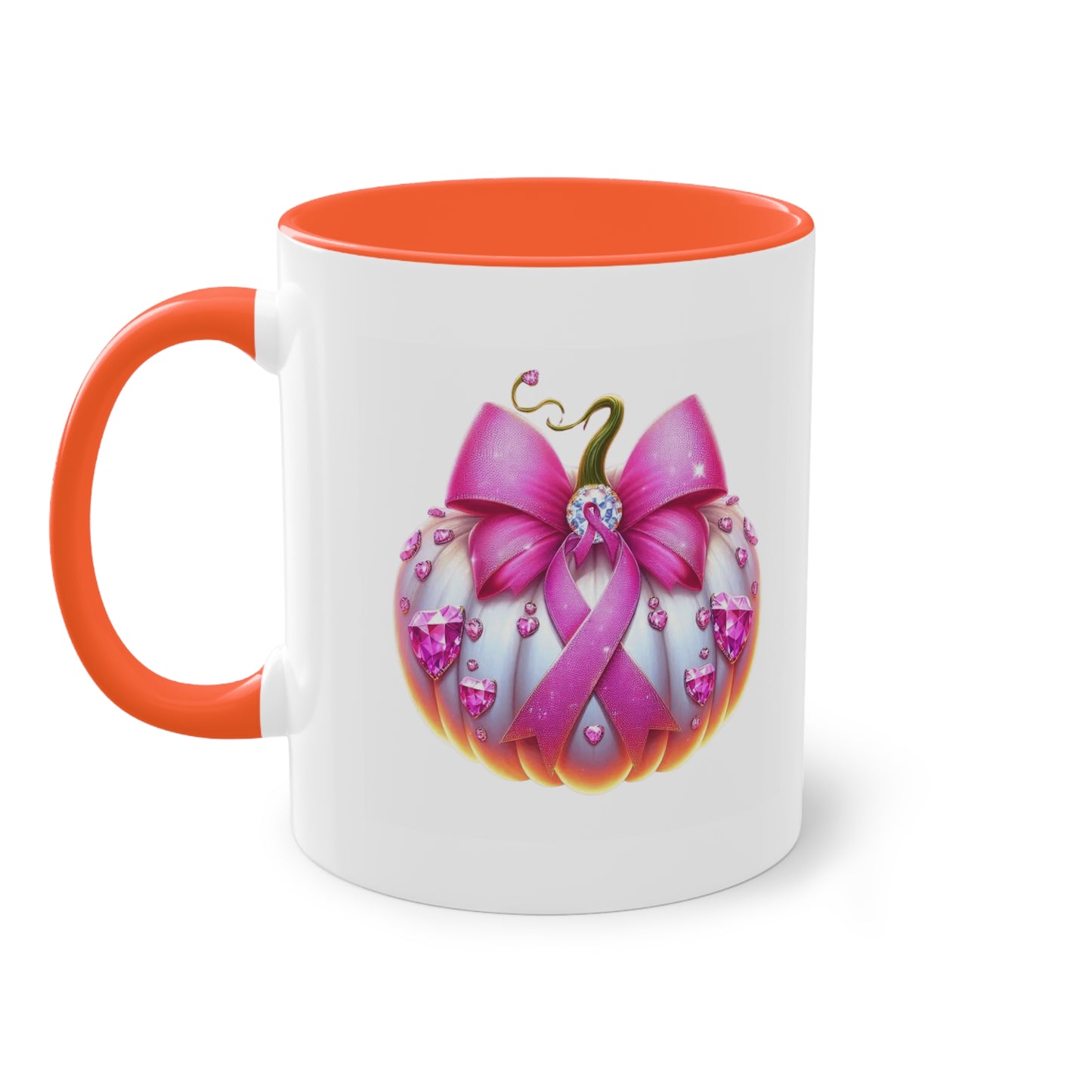 Vibrant Two-Tone Coffee Mug with Floral Design - Perfect Gift for Nature Lovers