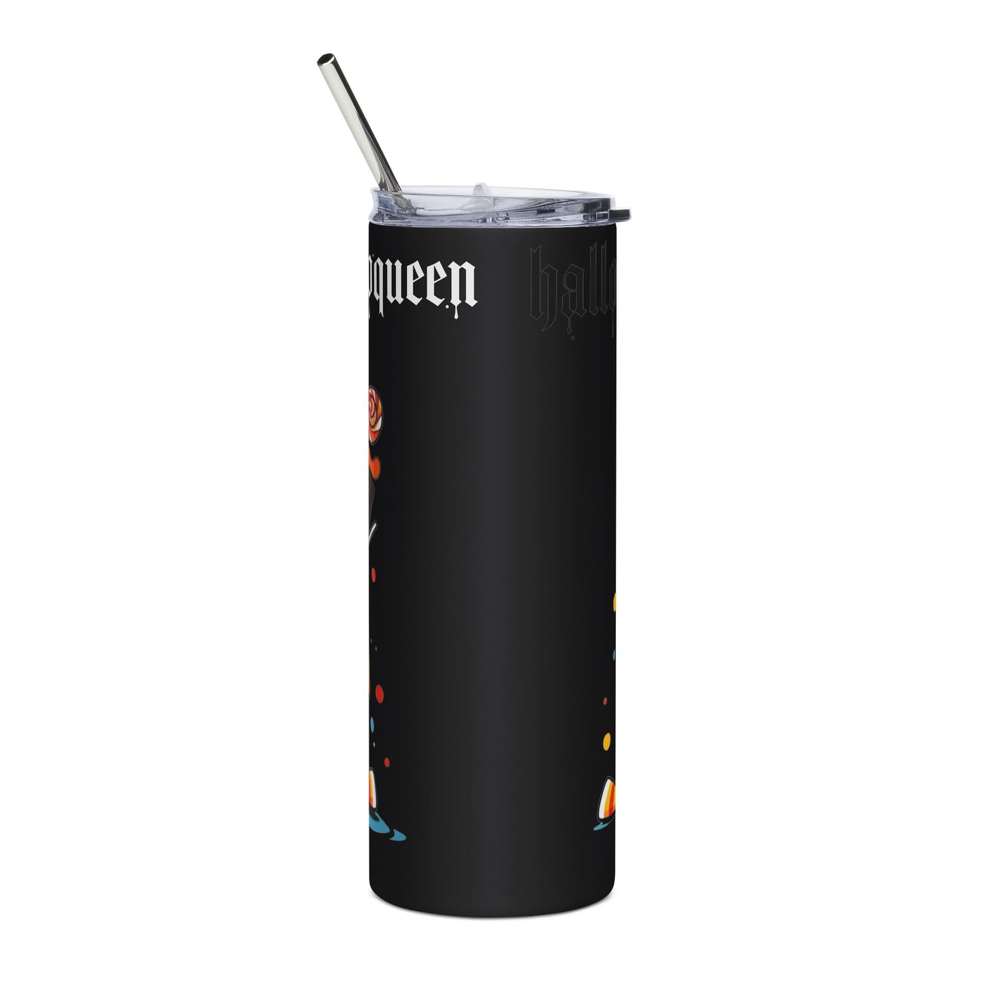 Halloween Ghost Tumbler, 20oz, Stainless Steel Travel Mug, Spooky Drinkware, Fall Coffee Cup, Trick or Treat Container