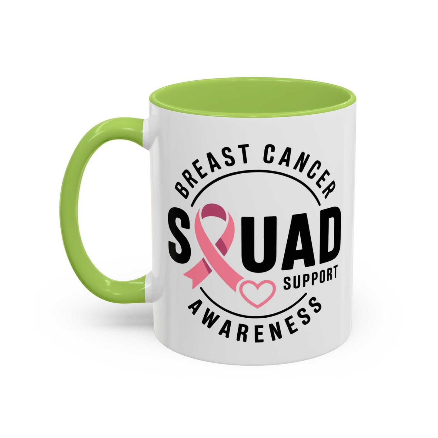 Breast Cancer Awareness Coffee Mug - Support Your Squad