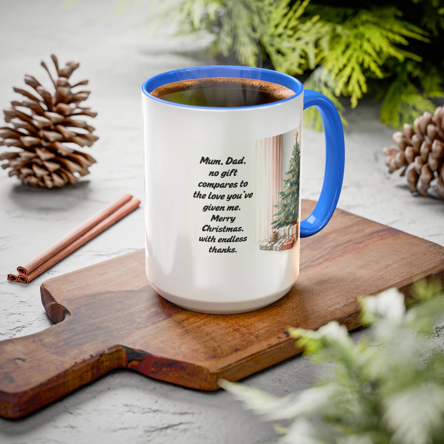 Christmas Mugs  Holiday Coffee Cups with Festive Quotes & Designs  Colorful 11oz & 15oz Coffee Cup with Heartfelt Message