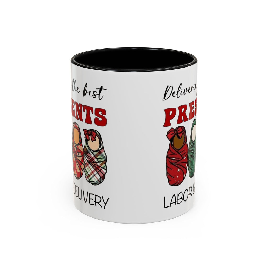 Christmas Presents Delivery Coffee Mug — "Delivering the Best Presents" Accent Mug Medical Christmas Mug,