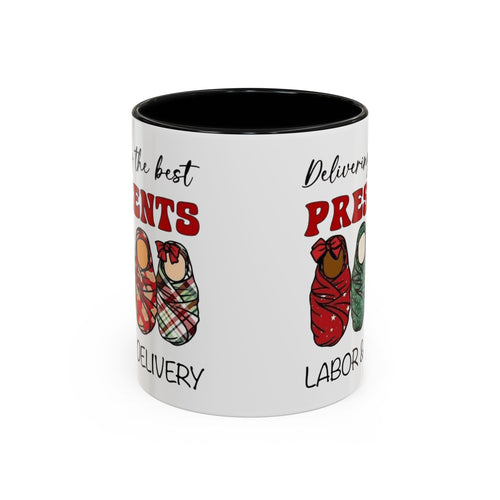 Christmas Presents Delivery Coffee Mug — "Delivering the Best Presents" Accent Mug Medical Christmas Mug,
