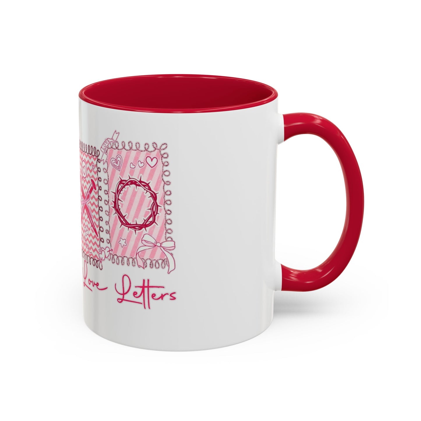 Love Letters XOXO Ceramic Mug — Colorful 11oz & 15oz Coffee Cup