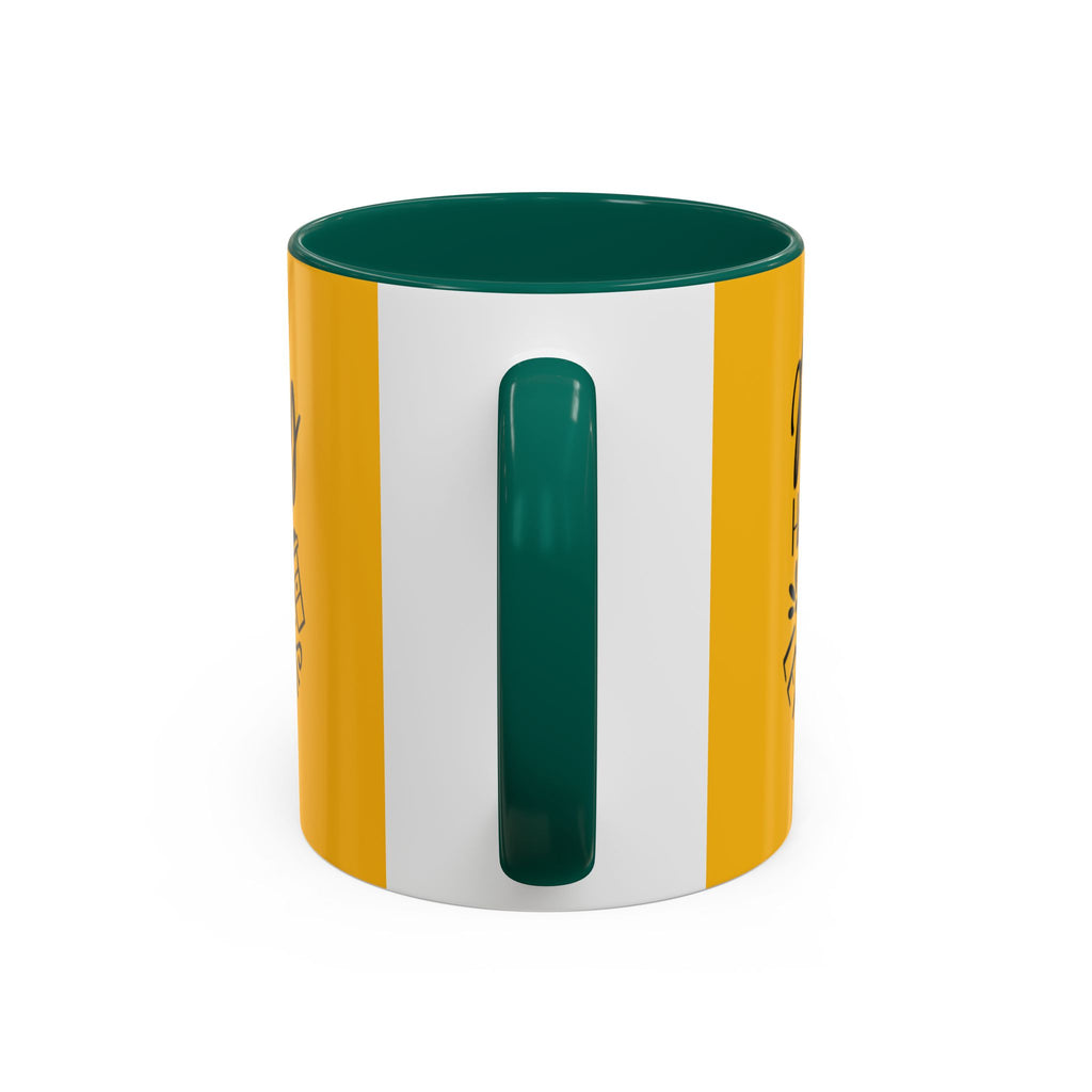 Holiday Coffee Cups with Festive Quotes & Designs Messy Hair Coffee Mug - Fun Yellow Ceramic Cup for Coffee Lovers