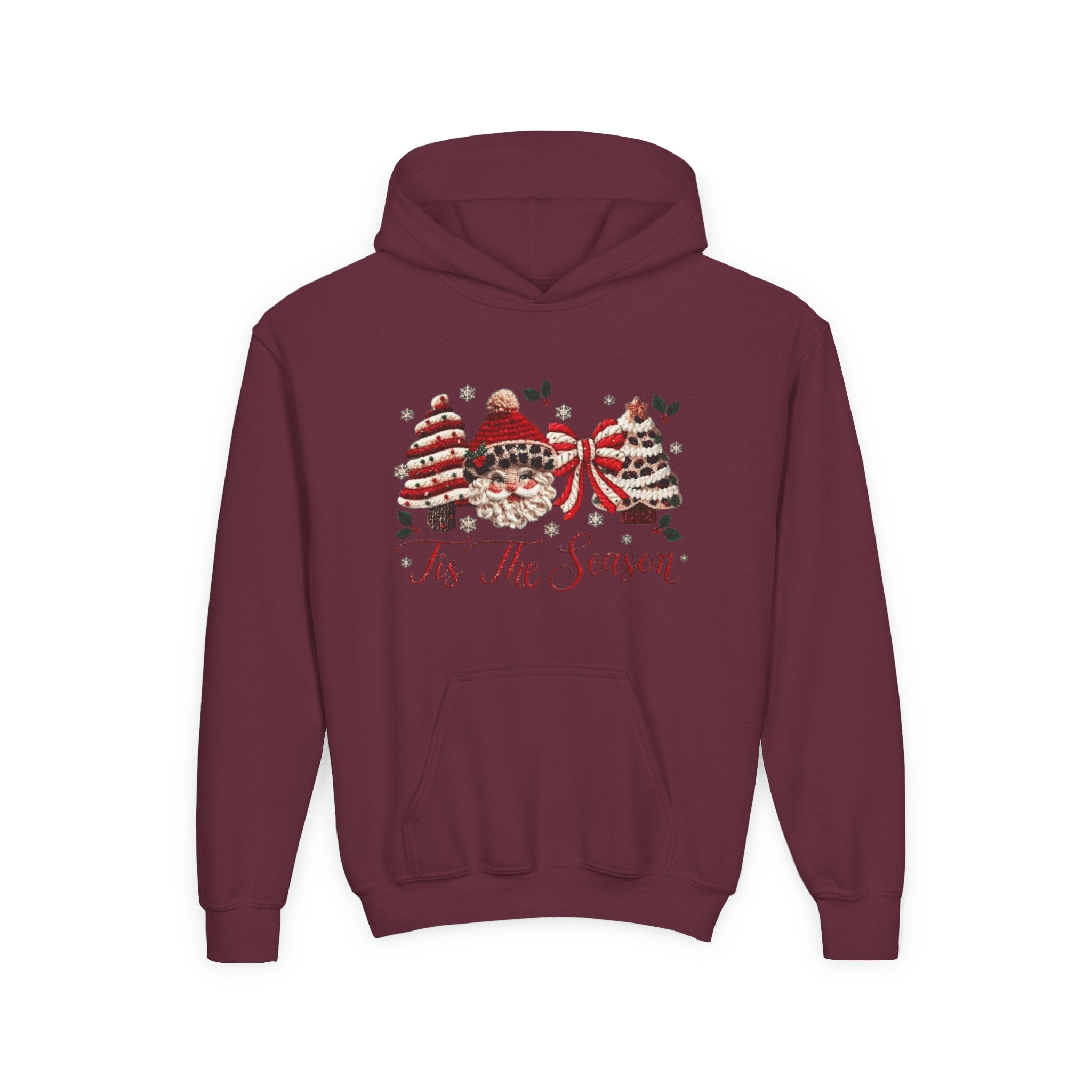 Youth Hoodie  Grinch Christmas Scene with 'Maybe Christmas' Quote
