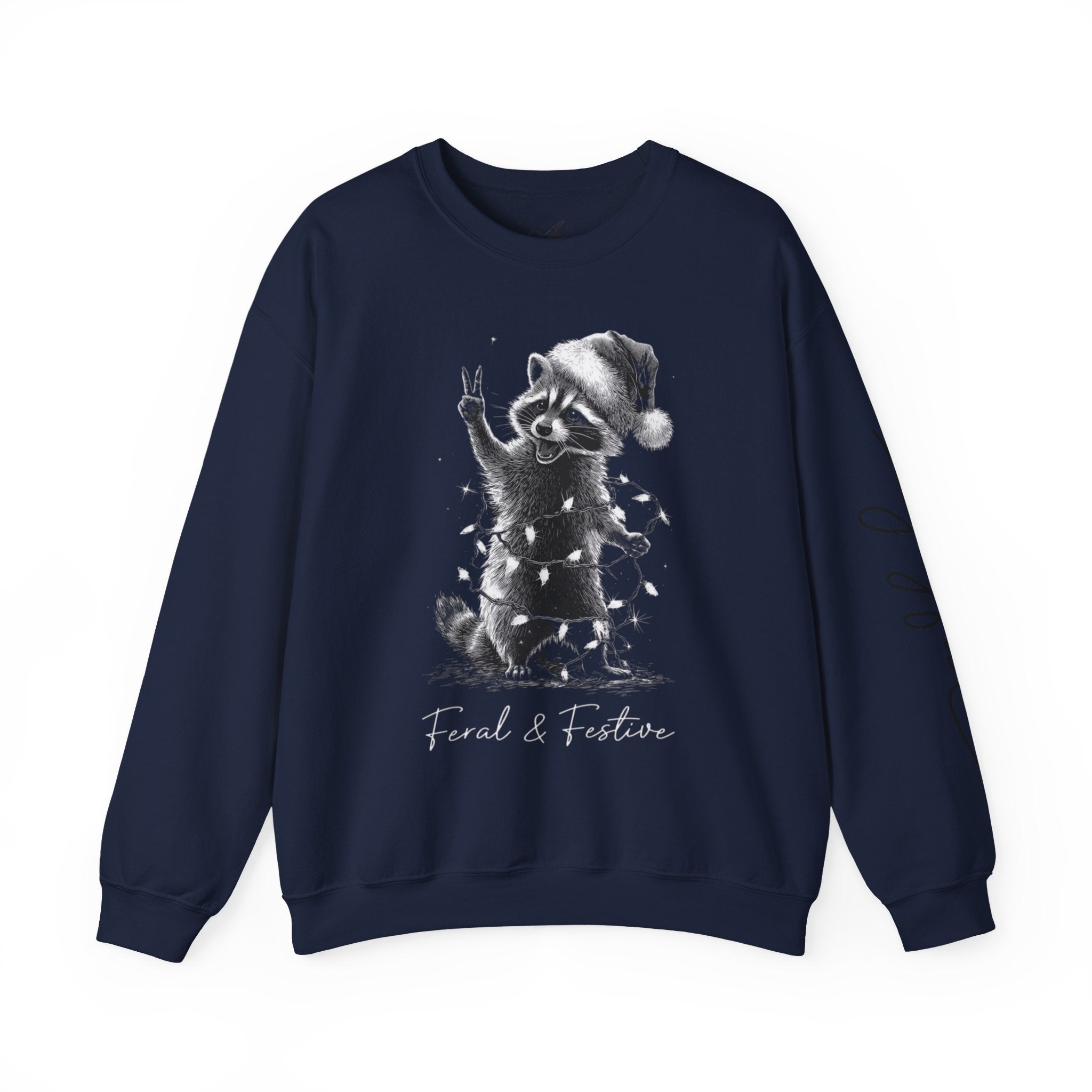 Holiday Raccoon Crewneck Sweatshirt Christmas Tshirts and sweaters,