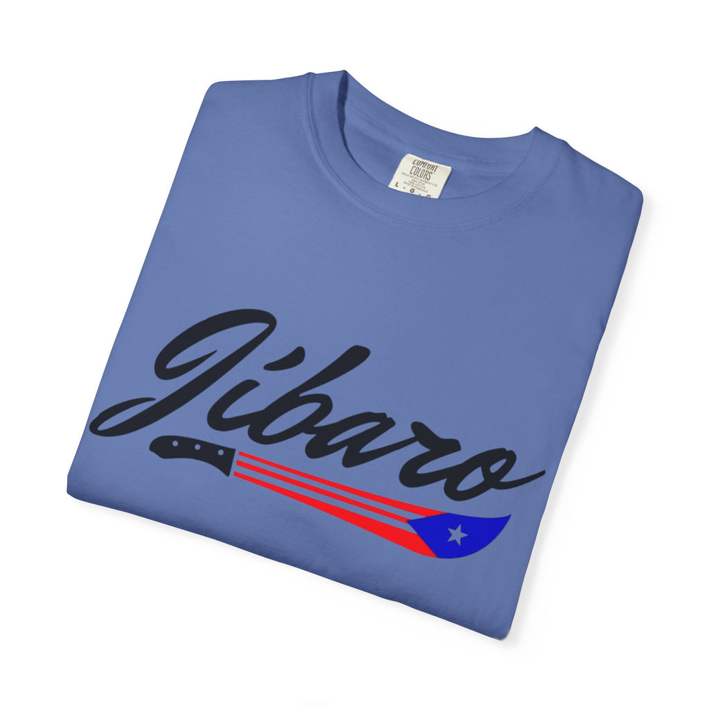 T-Shirt  "Jíbaro" Puerto Rican Heritage Tee (Back Machete  Sombrero de Paja Design) Puerto Rico’s Navidades