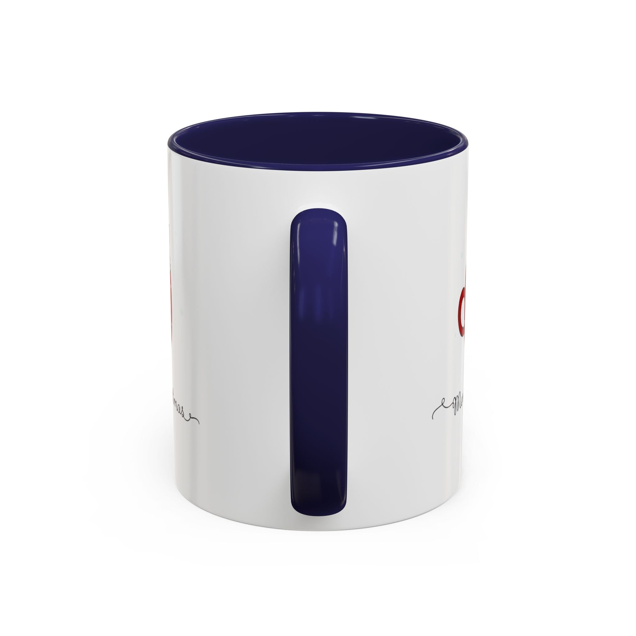 Christmas Cat Accent Mug "Merry Christmas" Polka Dot Holiday Coffee Cup Christmas Mugs Collection!