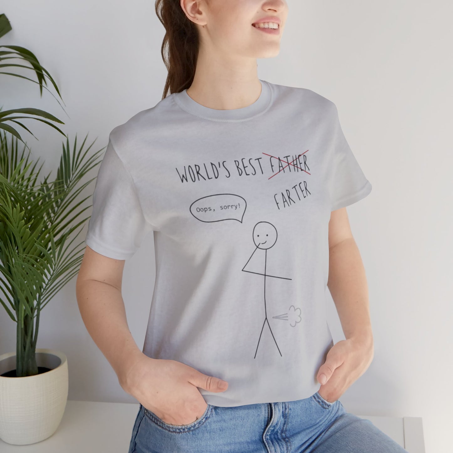 Funny Unisex T-Shirt for Dad, World's Best Farter Tee, Best Dad Ever Shirt, Gift for Father's Day, Dad Humor Apparel