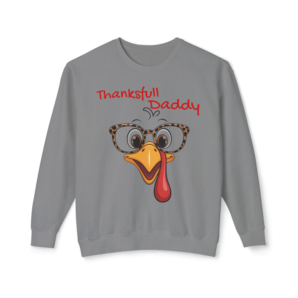 Thanksgiving Turkey 'Thankstfull Daddy' Crewneck Sweatshirt Fall T-Shirts and Sweatshirts Collection