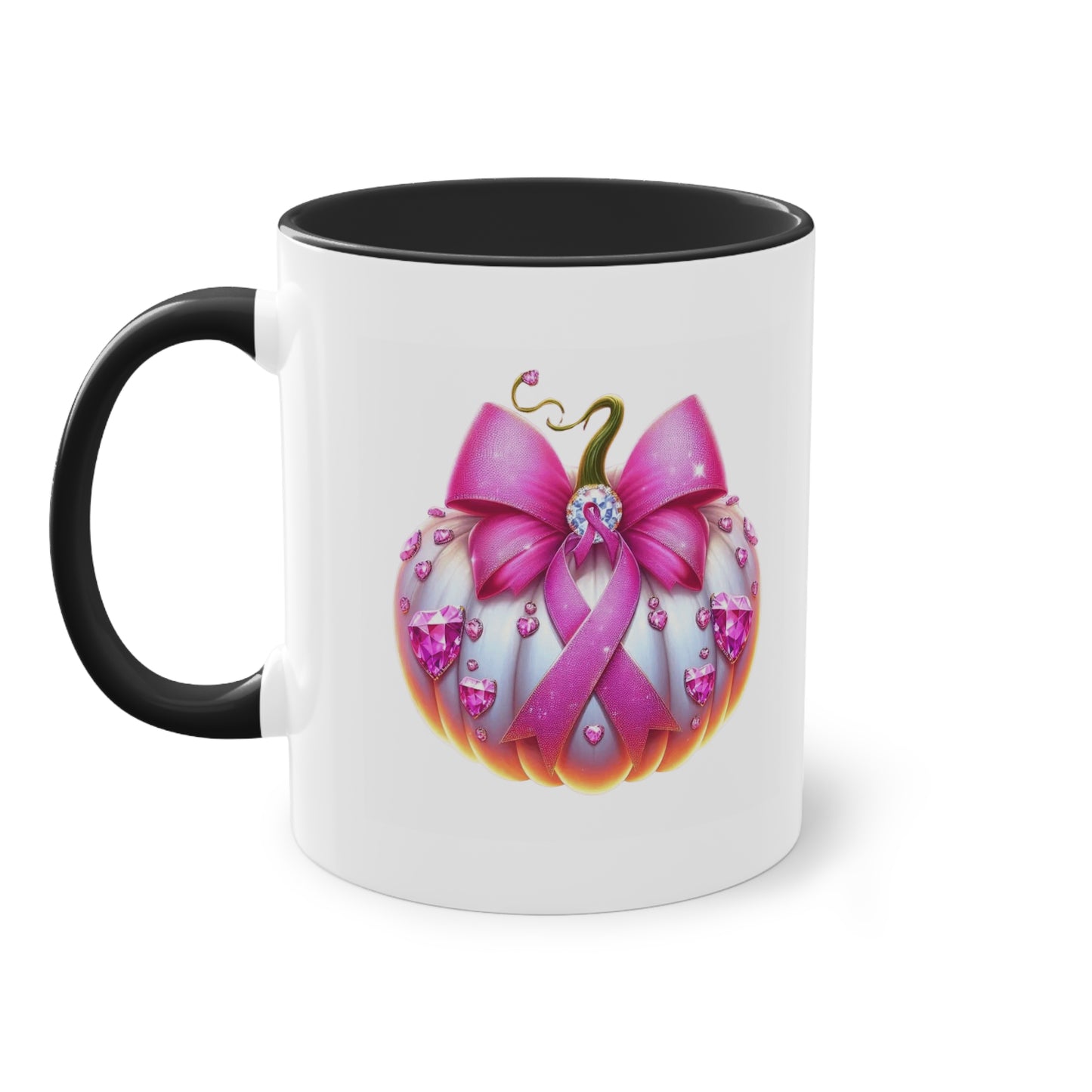 Vibrant Two-Tone Coffee Mug with Floral Design - Perfect Gift for Nature Lovers