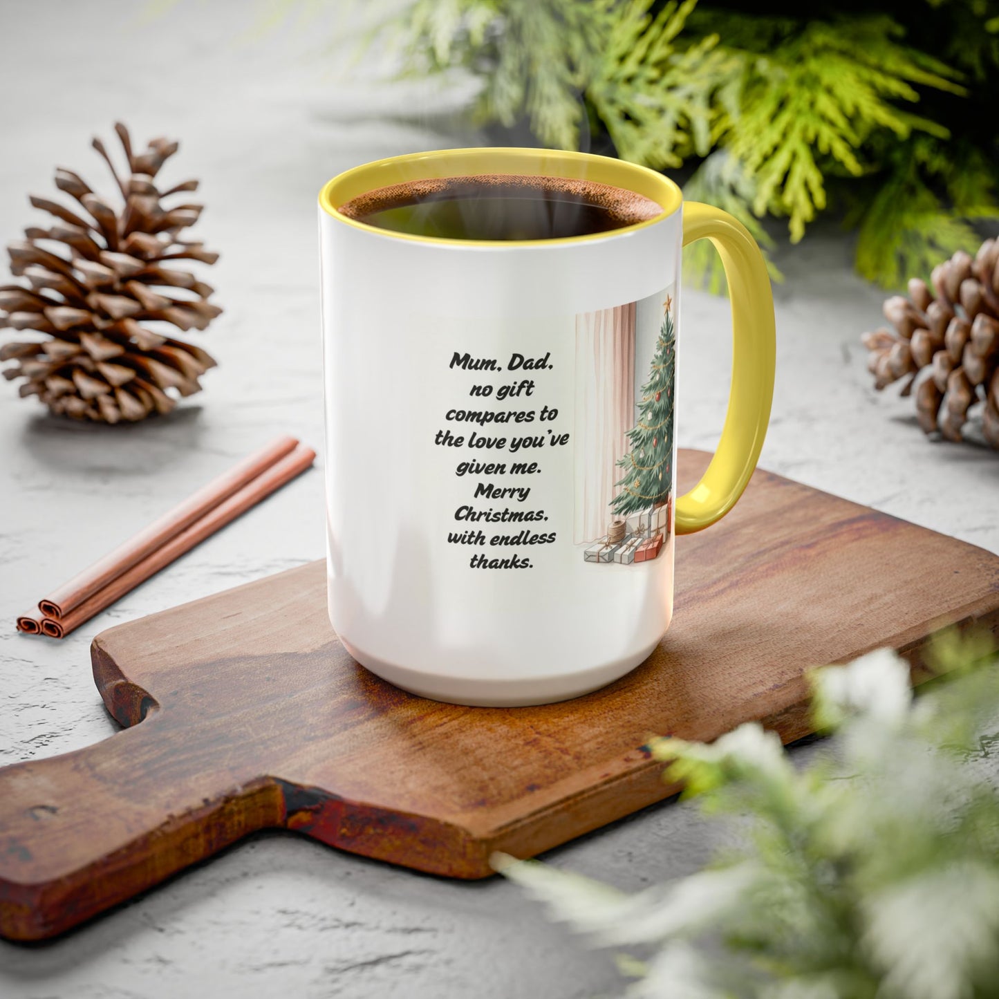 Christmas Mugs  Holiday Coffee Cups with Festive Quotes & Designs  Colorful 11oz & 15oz Coffee Cup with Heartfelt Message
