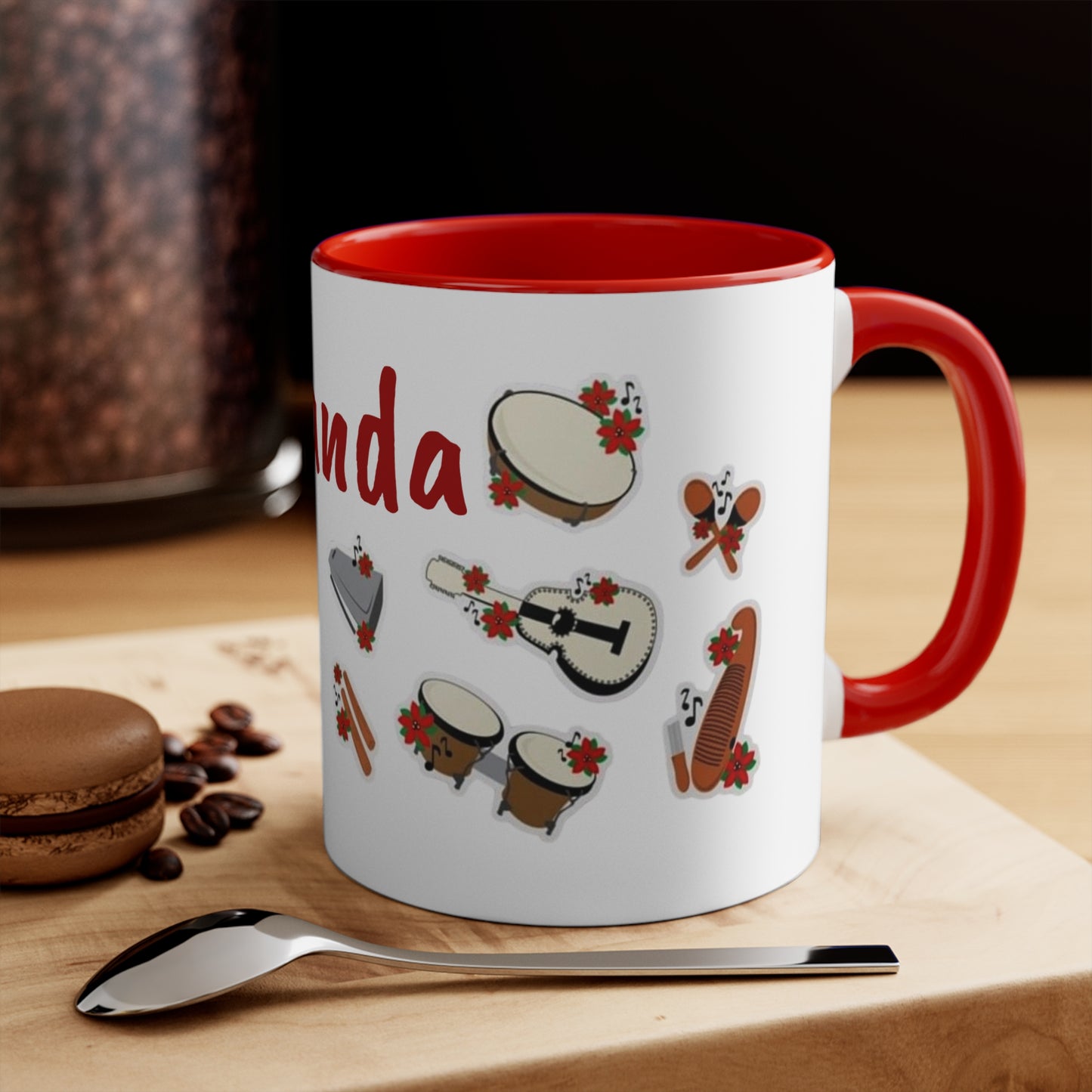 Puerto Rico  Festive Parranda Accent Mug - Perfect for Holiday Cheer
