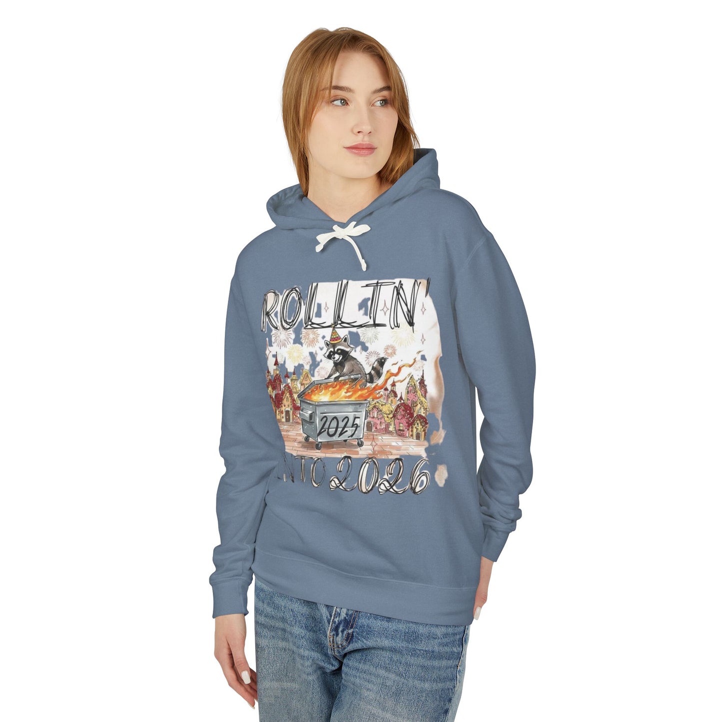Rollin' Into 2026 Retro Winter Hooded Sweatshirt