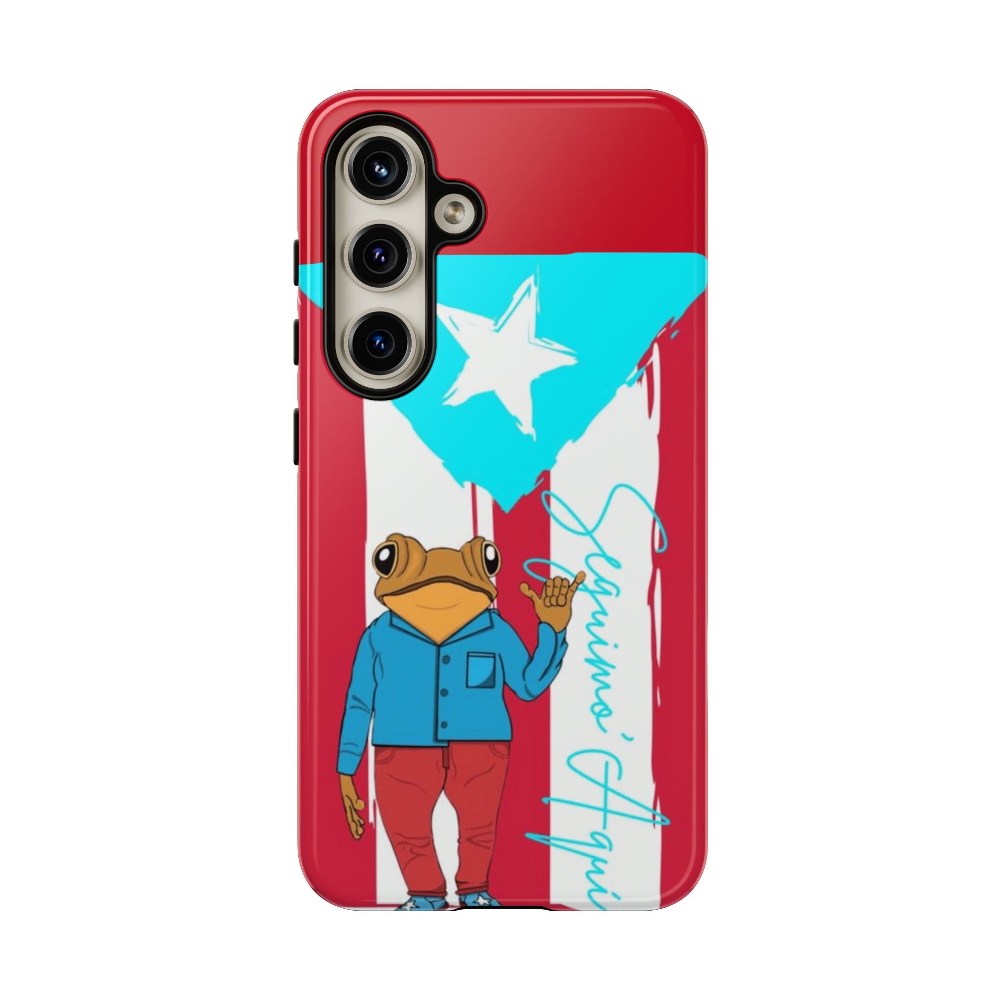 Puerto Rican Flag Frog Design ("Señorita Hops")Phone Case Isla del Encanto Phone Case – Puerto Rican Style