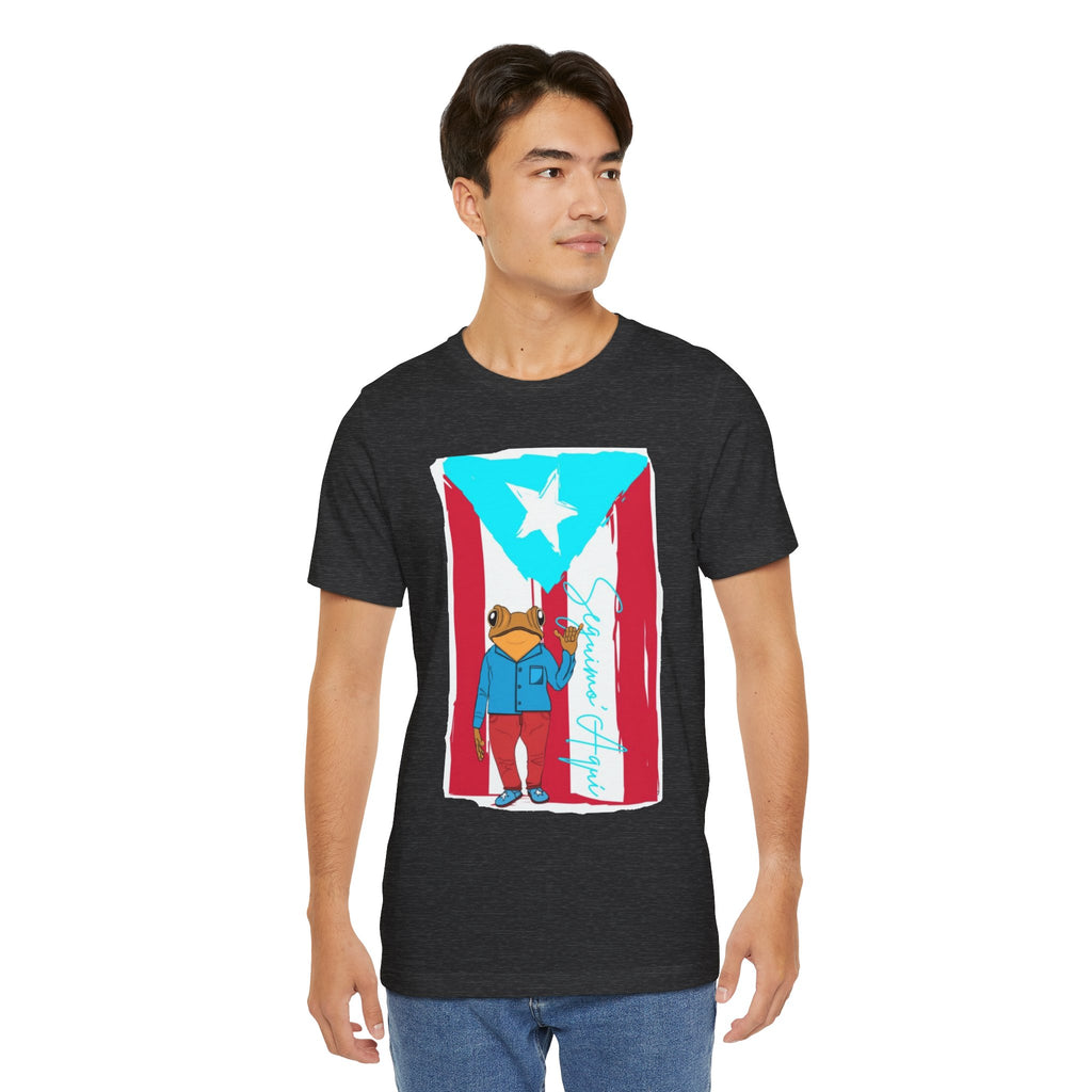 Puerto Rican Coqui Flag T‑Shirt  Boricua Pride Tee