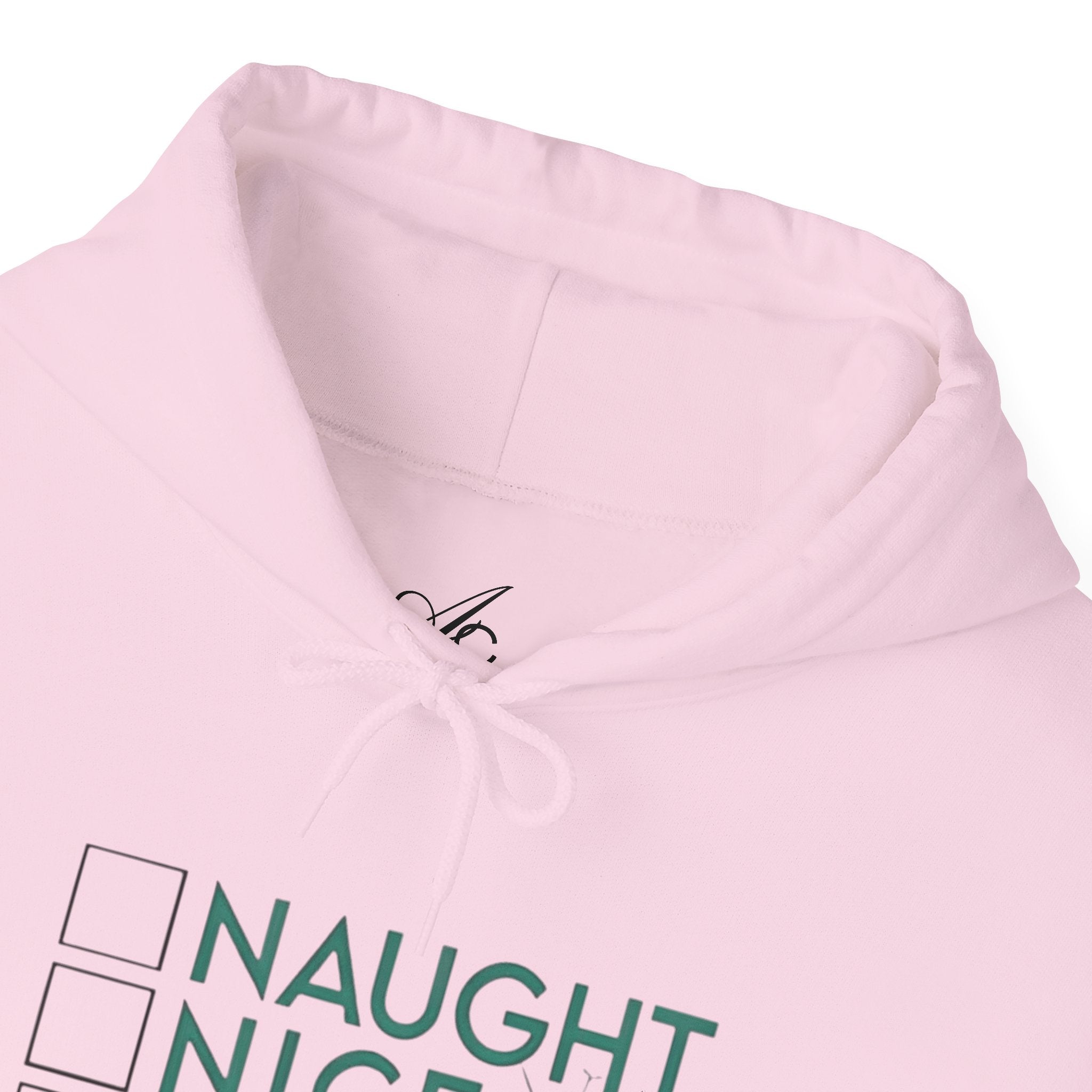 Holiday Hoodie — "Naughty, Nice, I Tried" Funny Christmas Sweatshirt
