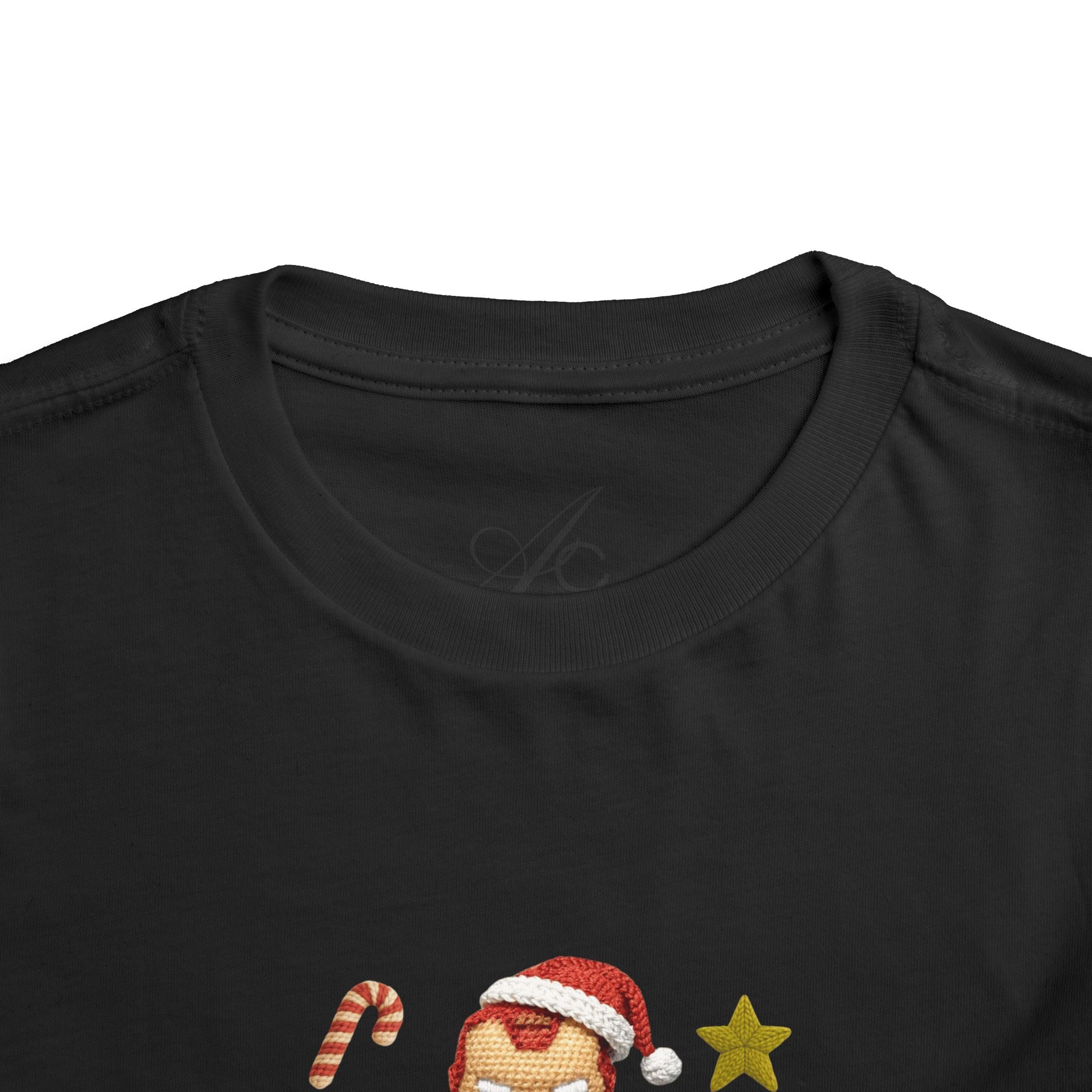 Toddler Tee  Cute Stacked Superhero Christmas Pile christmas kids collection
