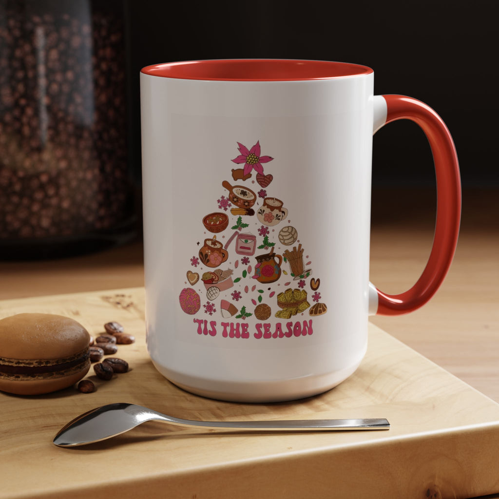 Coffee Mug - 'Tis the Season' Holiday Cookie Tree Accent Mug (11/15oz)