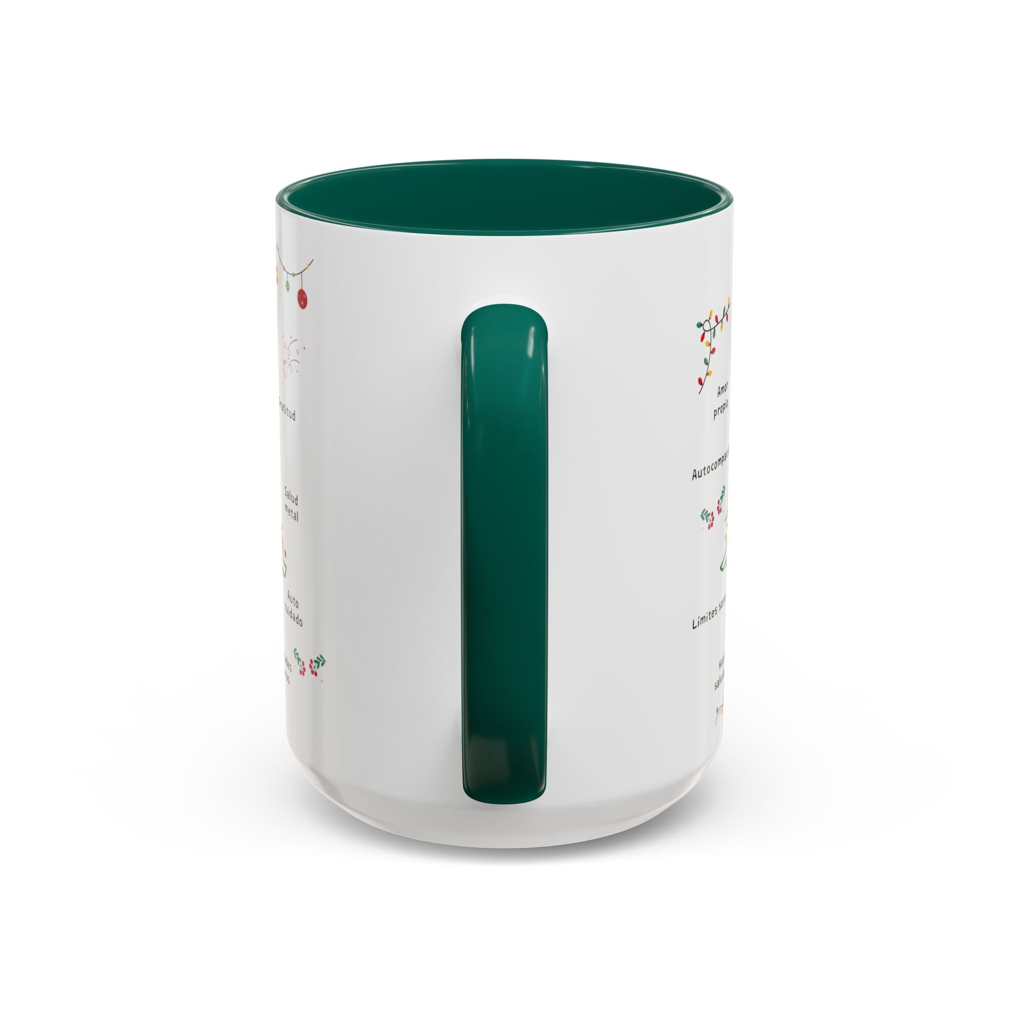 Mug — 'Adorna Tu Vida' Christmas Tree Spanish Holiday Coffee Mug (11oz/15oz)
