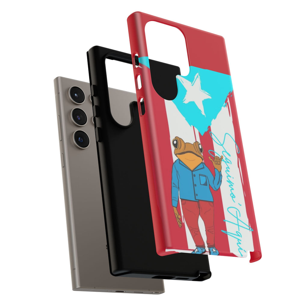 Puerto Rican Flag Frog Design ("Señorita Hops")Phone Case Isla del Encanto Phone Case – Puerto Rican Style