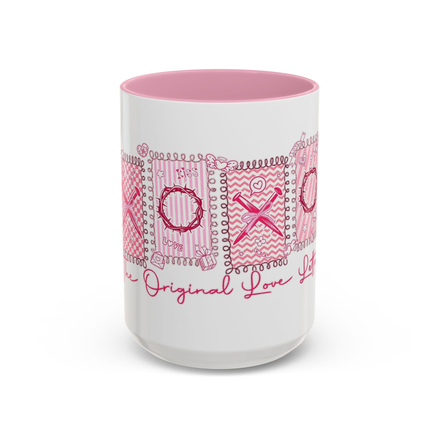 Love Letters XOXO Ceramic Mug — Colorful 11oz & 15oz Coffee Cup