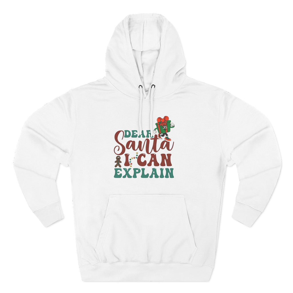 Christmas Hoodie “Dear Santa I Can Explain” Funny Holiday Pullover Christmas T-Shirts and Sweatshirts Collection