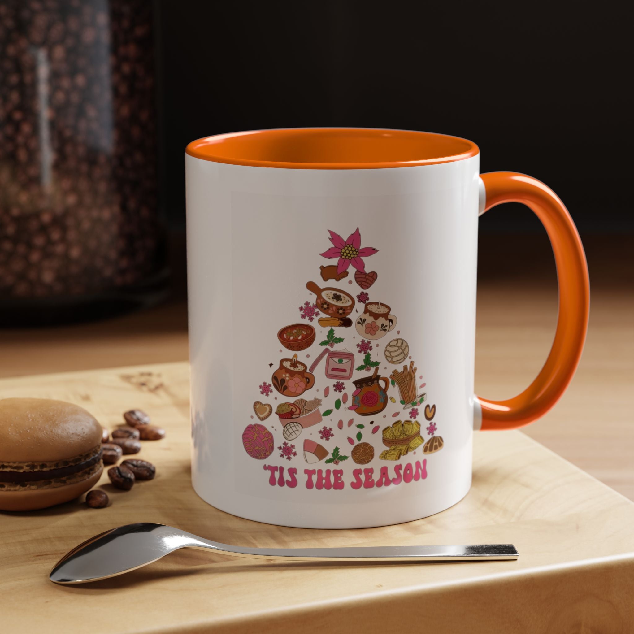 Coffee Mug - 'Tis the Season' Holiday Cookie Tree Accent Mug (11/15oz)