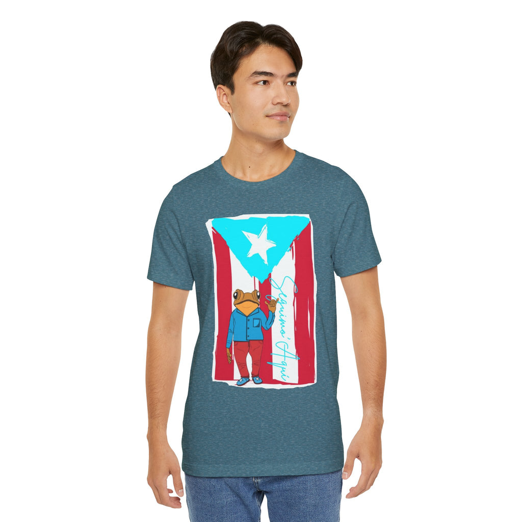 Puerto Rican Coqui Flag T‑Shirt  Boricua Pride Tee