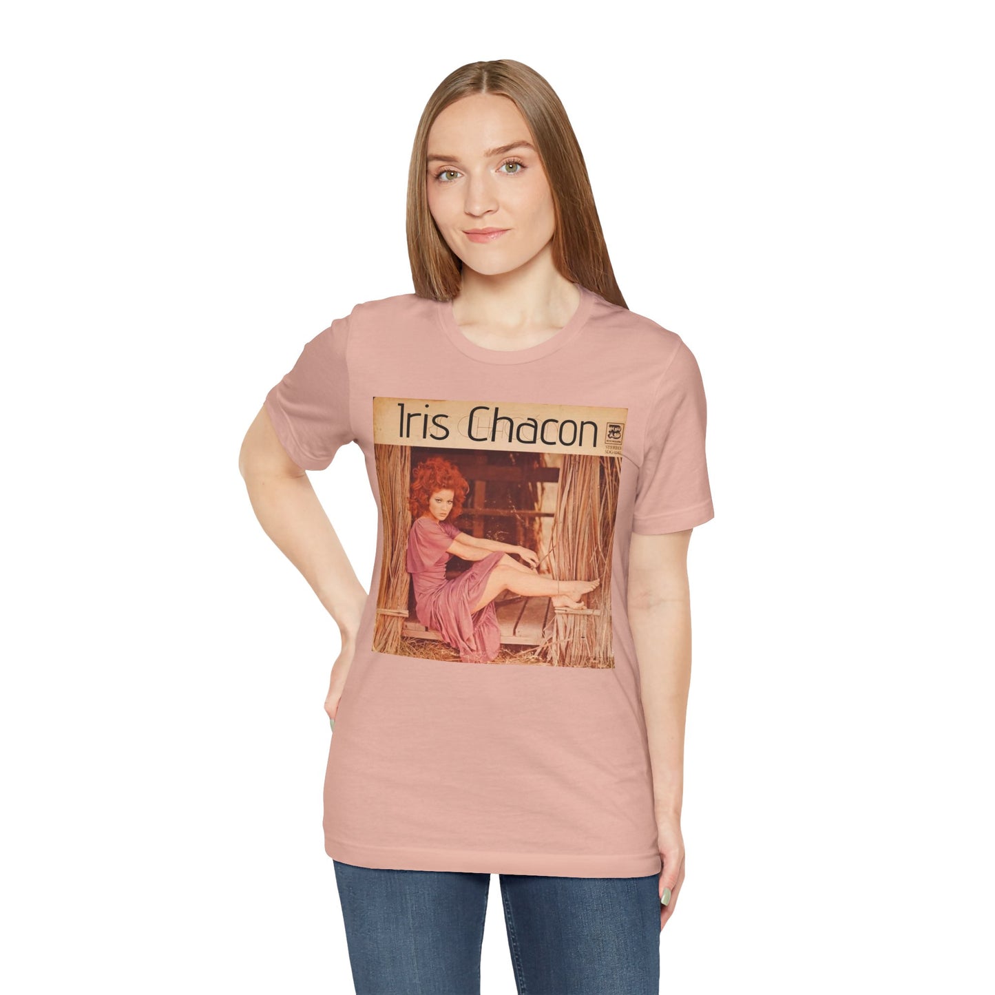 Retro Iris Chacon Unisex Tee, Vintage Music Shirt, Bohemian T-Shirt, Gift for Her, 90s Style Top