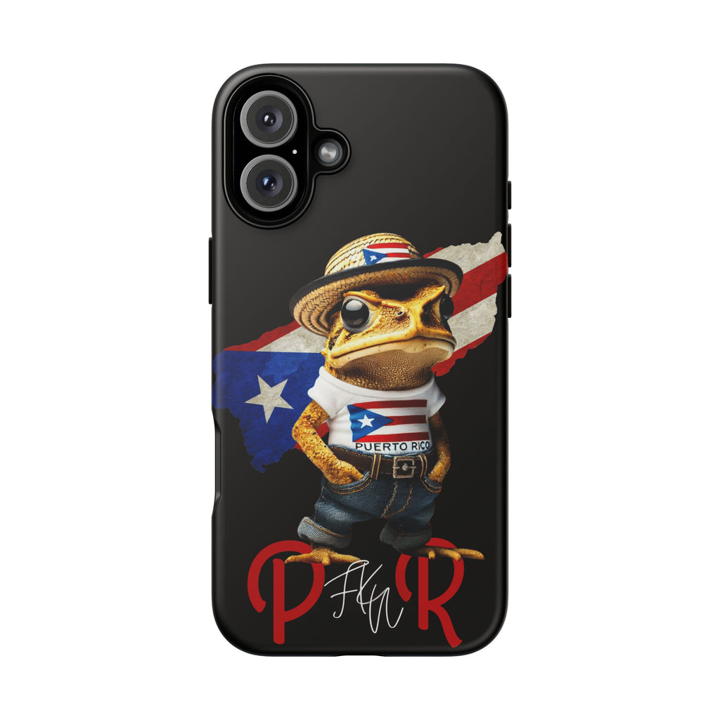 Puerto Rican Frog Tough Phone Case  Puerto Rico Flag Patriotic Protective Case
