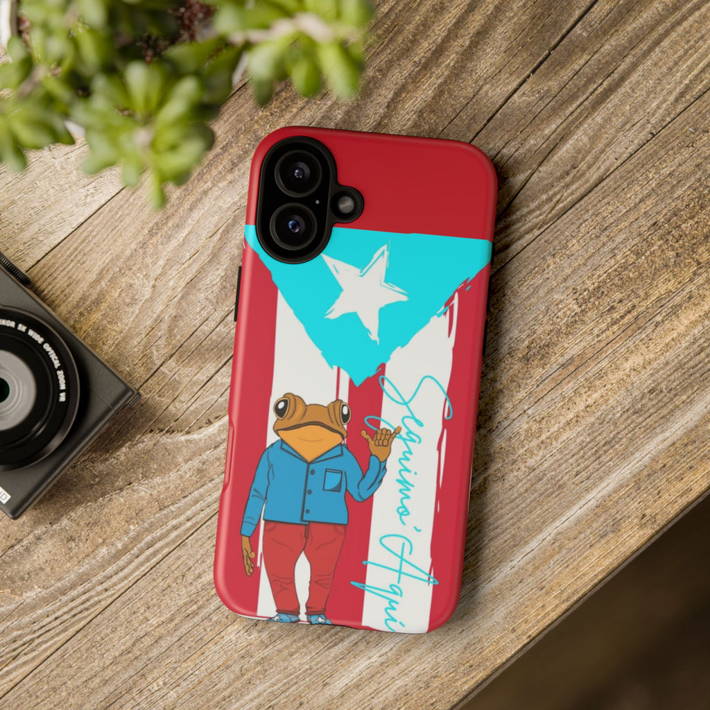 Puerto Rican Flag Frog Design ("Señorita Hops")Phone Case Isla del Encanto Phone Case – Puerto Rican Style