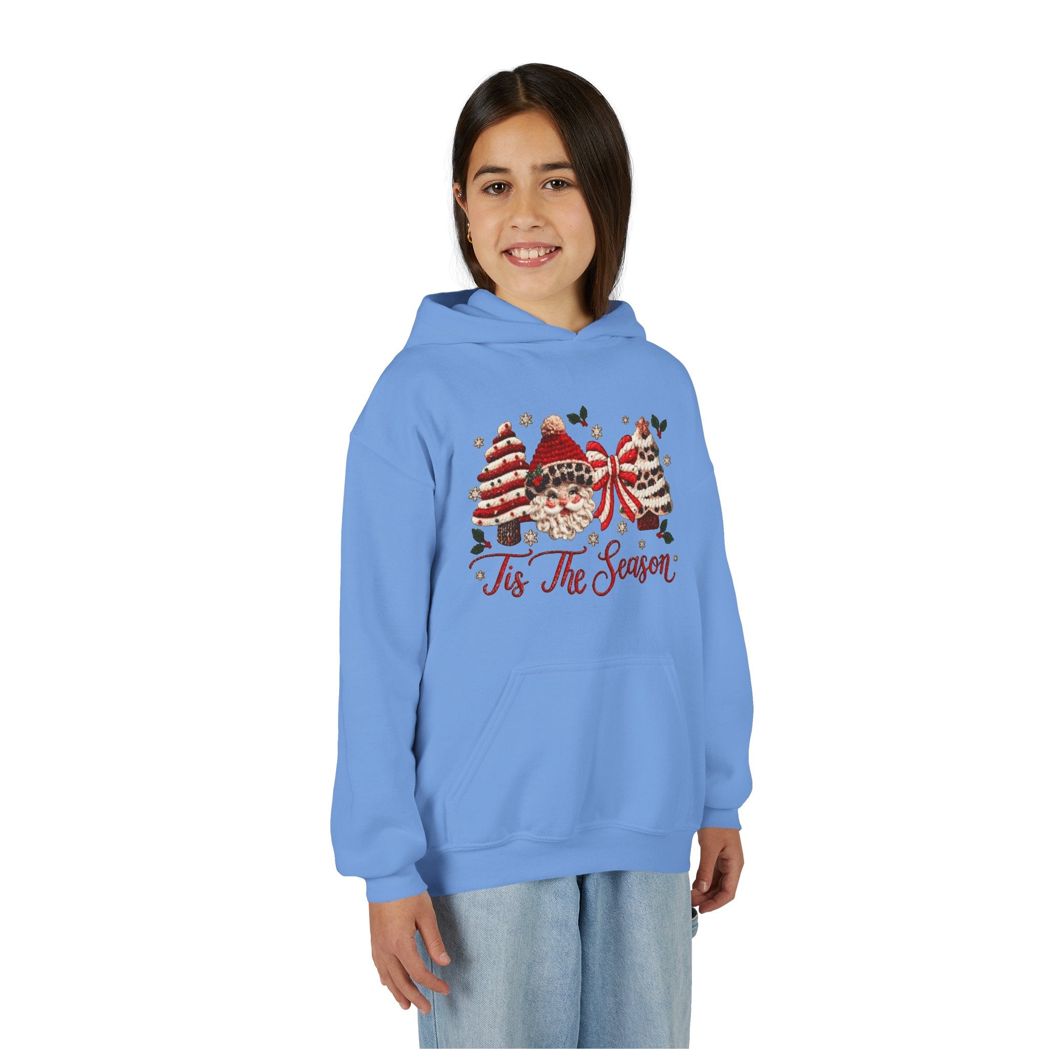 Youth Hoodie  Grinch Christmas Scene with 'Maybe Christmas' Quote