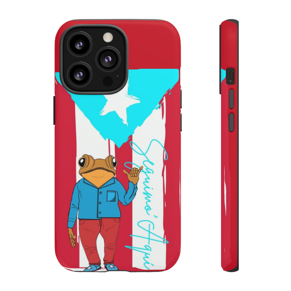 Puerto Rican Flag Frog Design ("Señorita Hops")Phone Case Isla del Encanto Phone Case – Puerto Rican Style