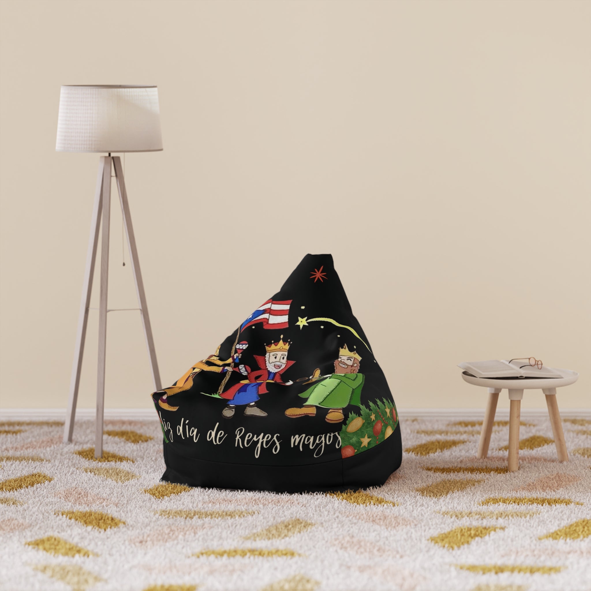 Día de Reyes Bean Bag Cover  Three Kings Festive Kids Chair Cover