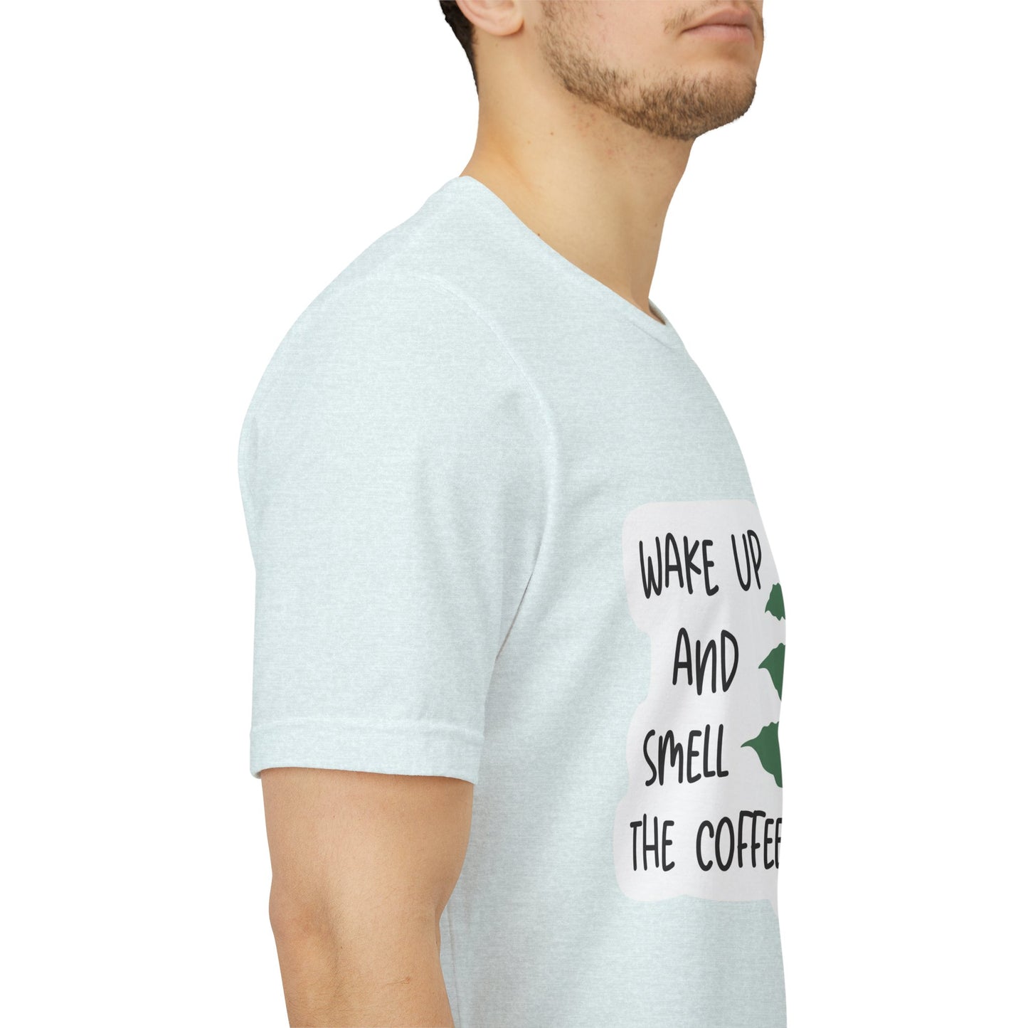 Wake Up and Smell the Coffee Tee  Coffee Plant Graphic T-Shirt