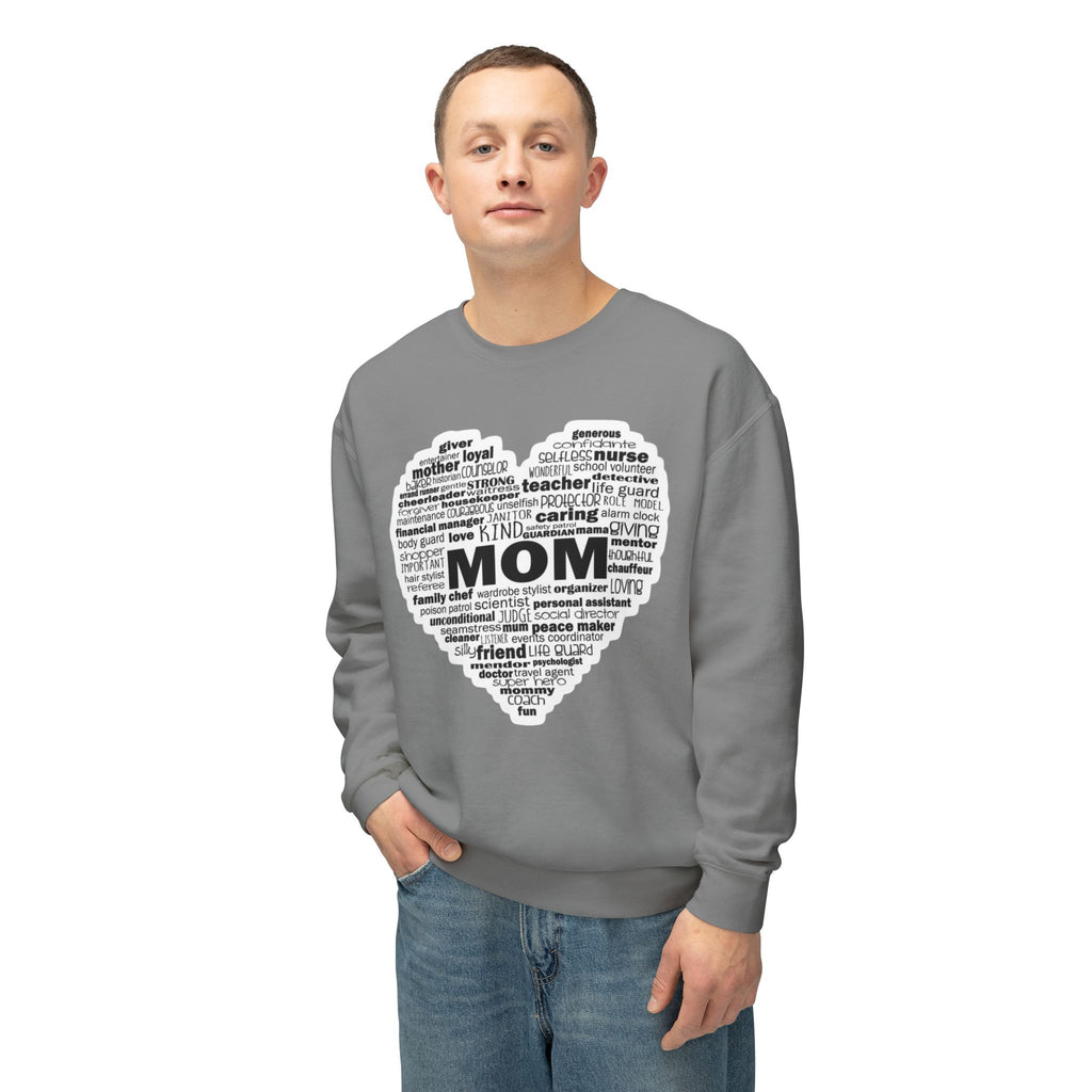 Mom Word-Cloud Heart Sweatshirt  Mother's Day Gift