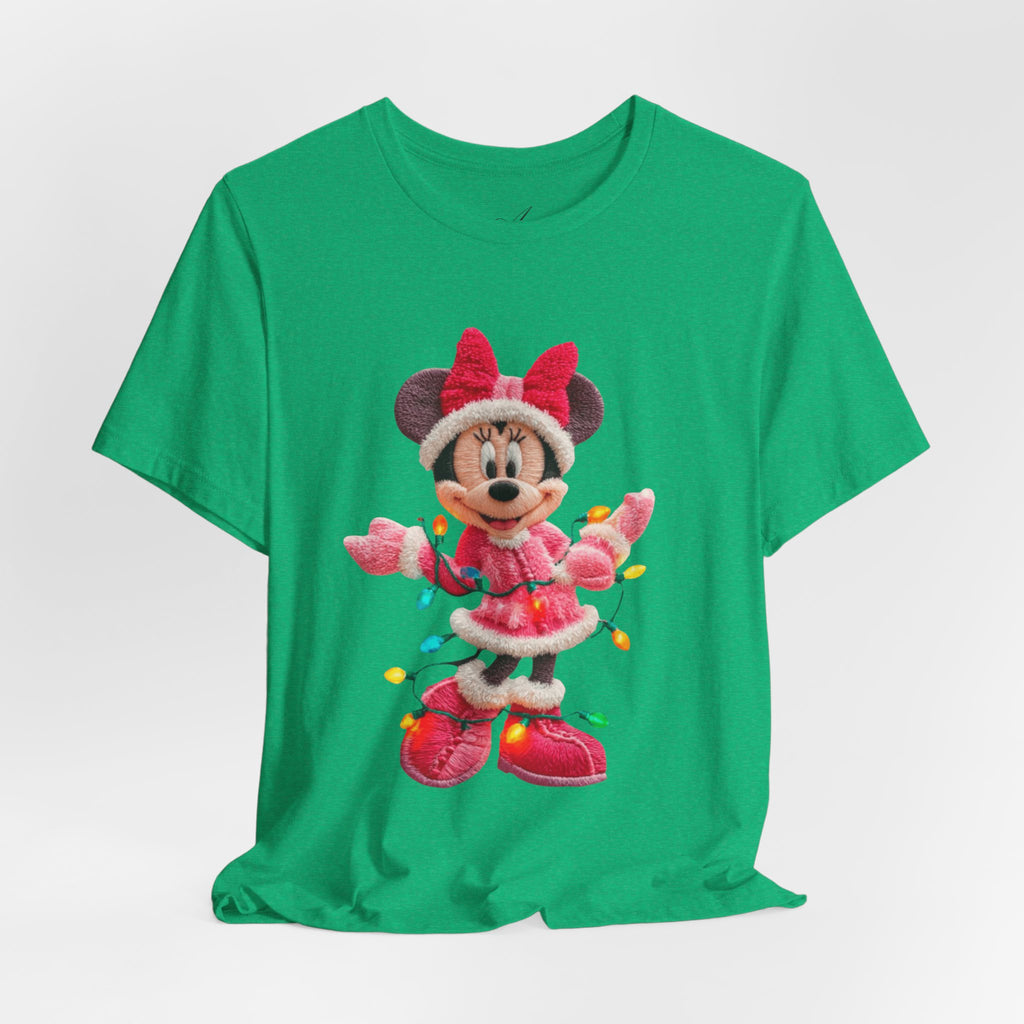 Minnie Mouse Holiday Lights T-Shirt Festive Holiday Designs