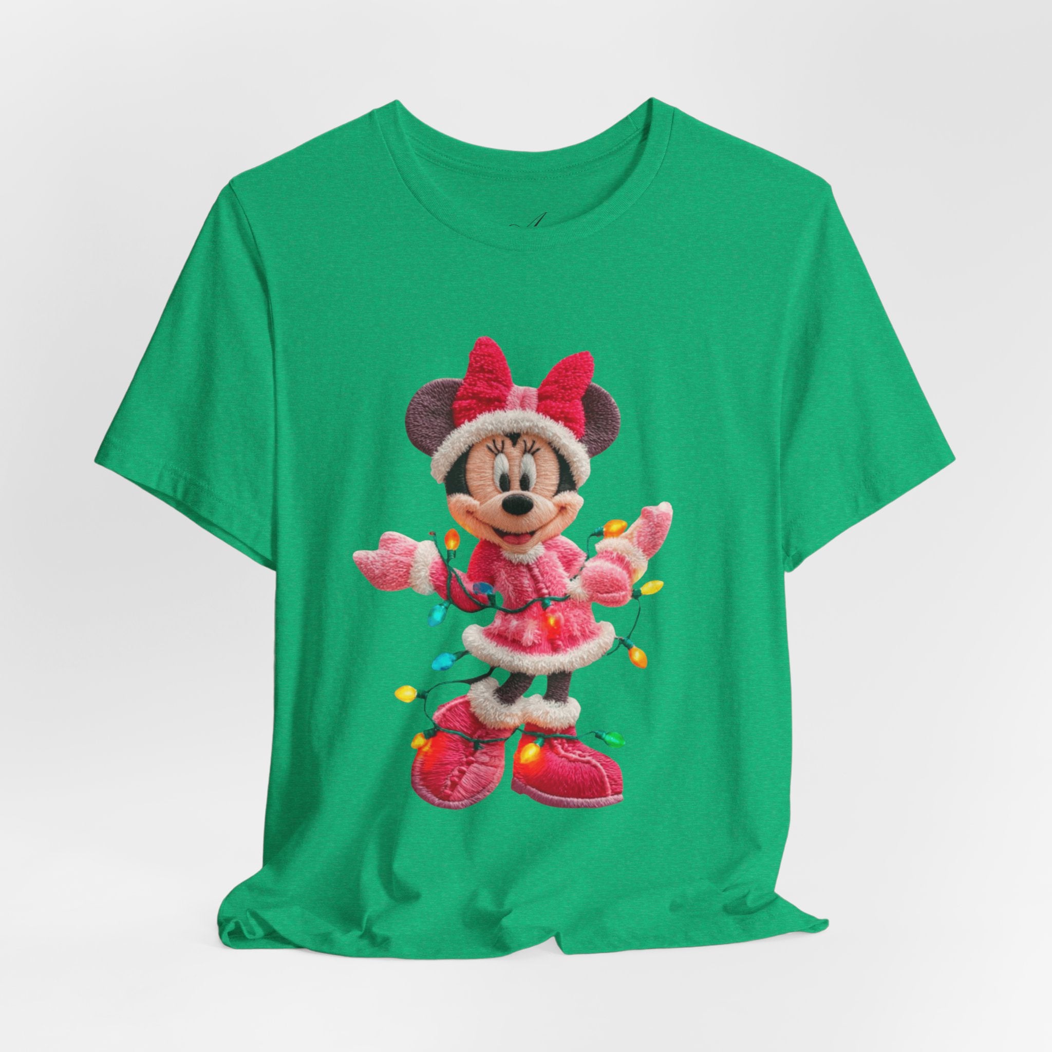 Minnie Mouse Holiday Lights T-Shirt Festive Holiday Designs