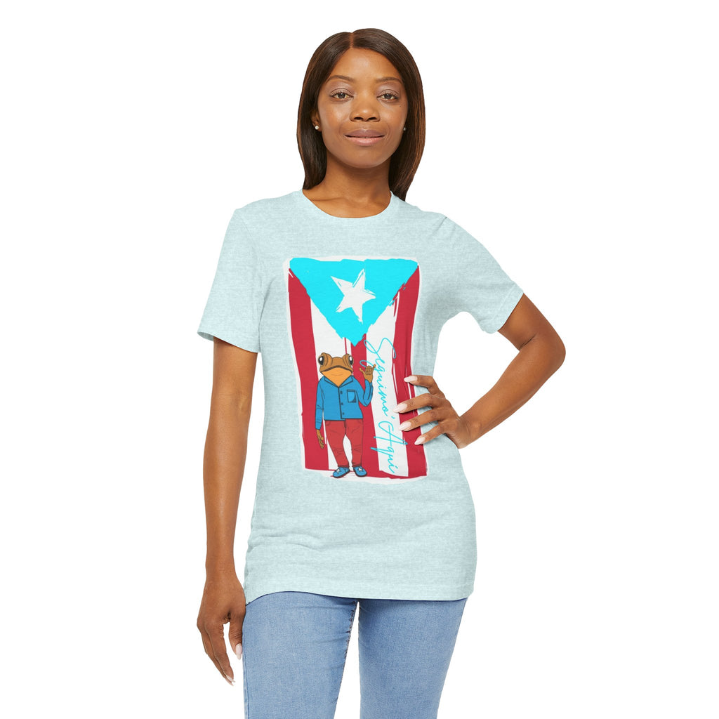 Puerto Rican Coqui Flag T‑Shirt  Boricua Pride Tee