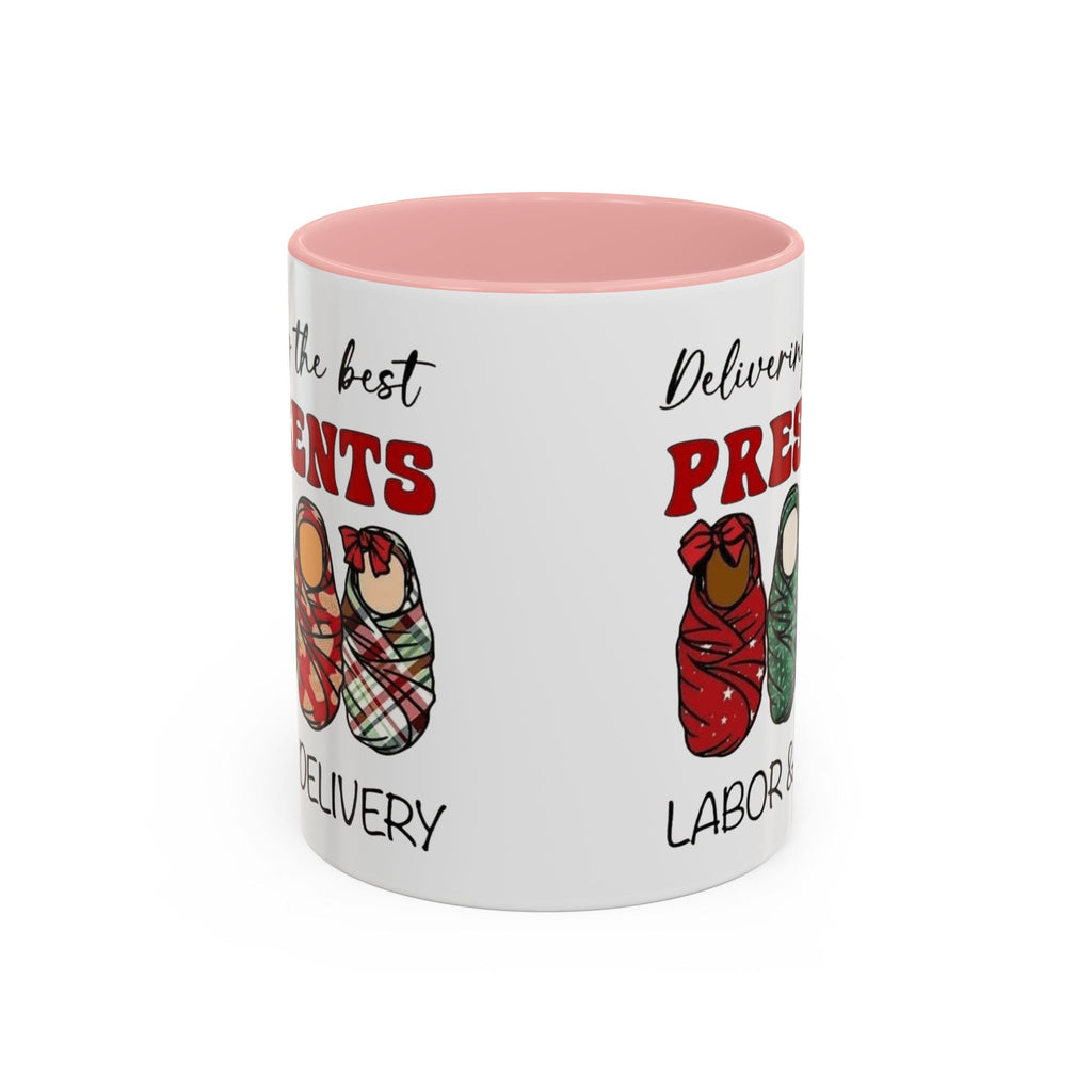 Christmas Presents Delivery Coffee Mug — "Delivering the Best Presents" Accent Mug Medical Christmas Mug,