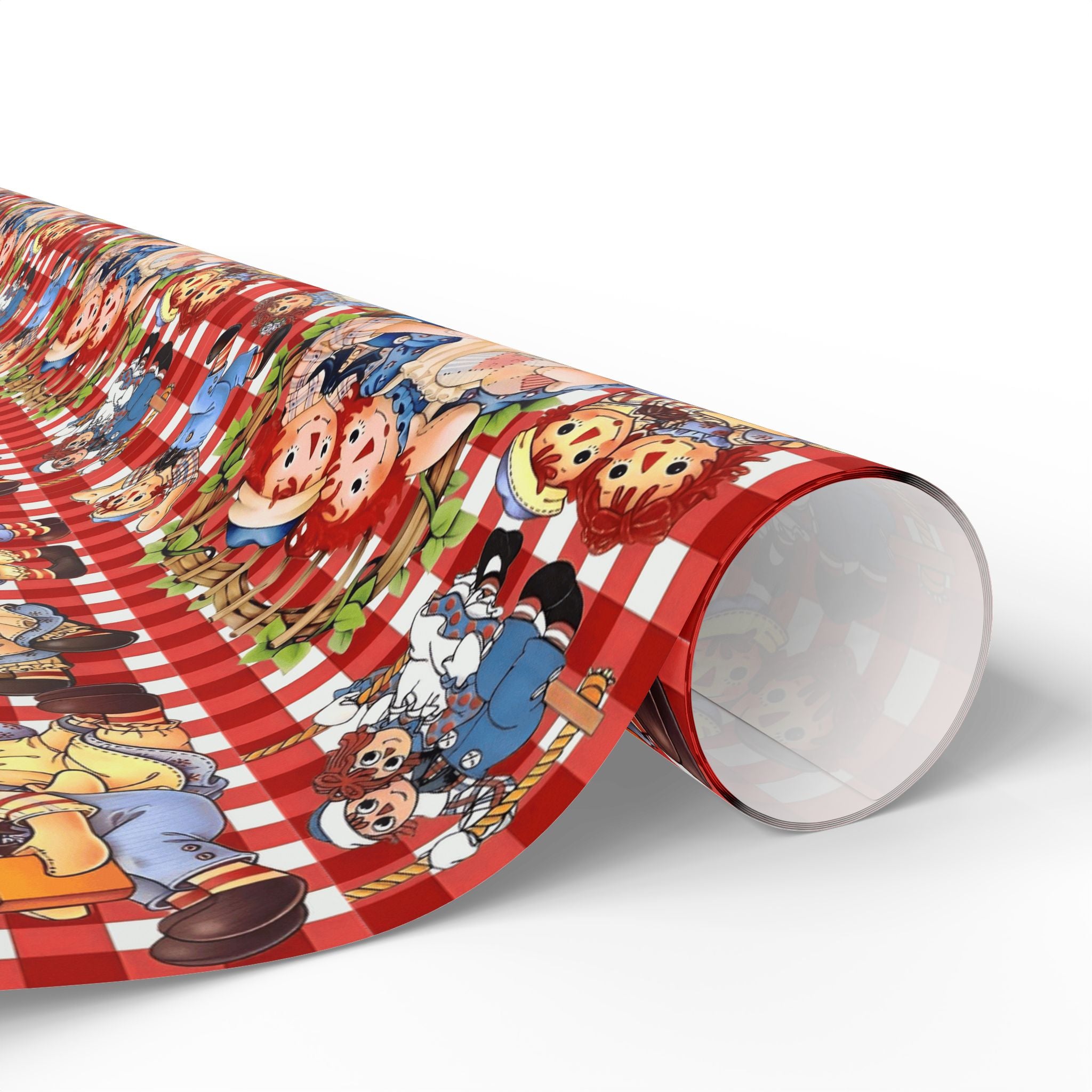 Wrapping Paper Roll — Colorful Picnic Cartoon Pattern (Holiday & Birthday Gift Wrap)
