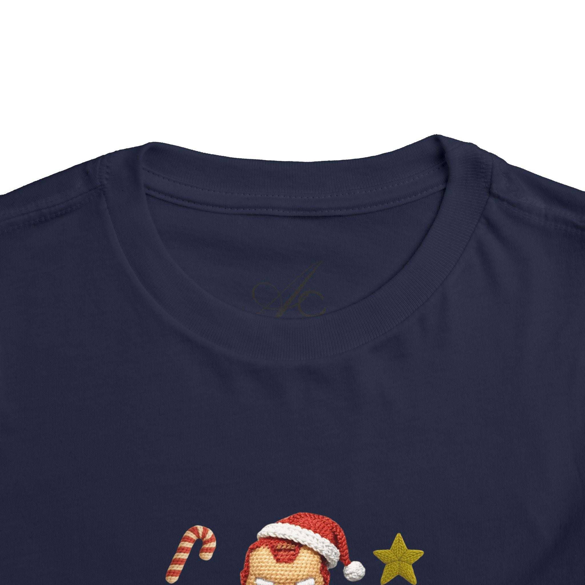 Toddler Tee  Cute Stacked Superhero Christmas Pile christmas kids collection