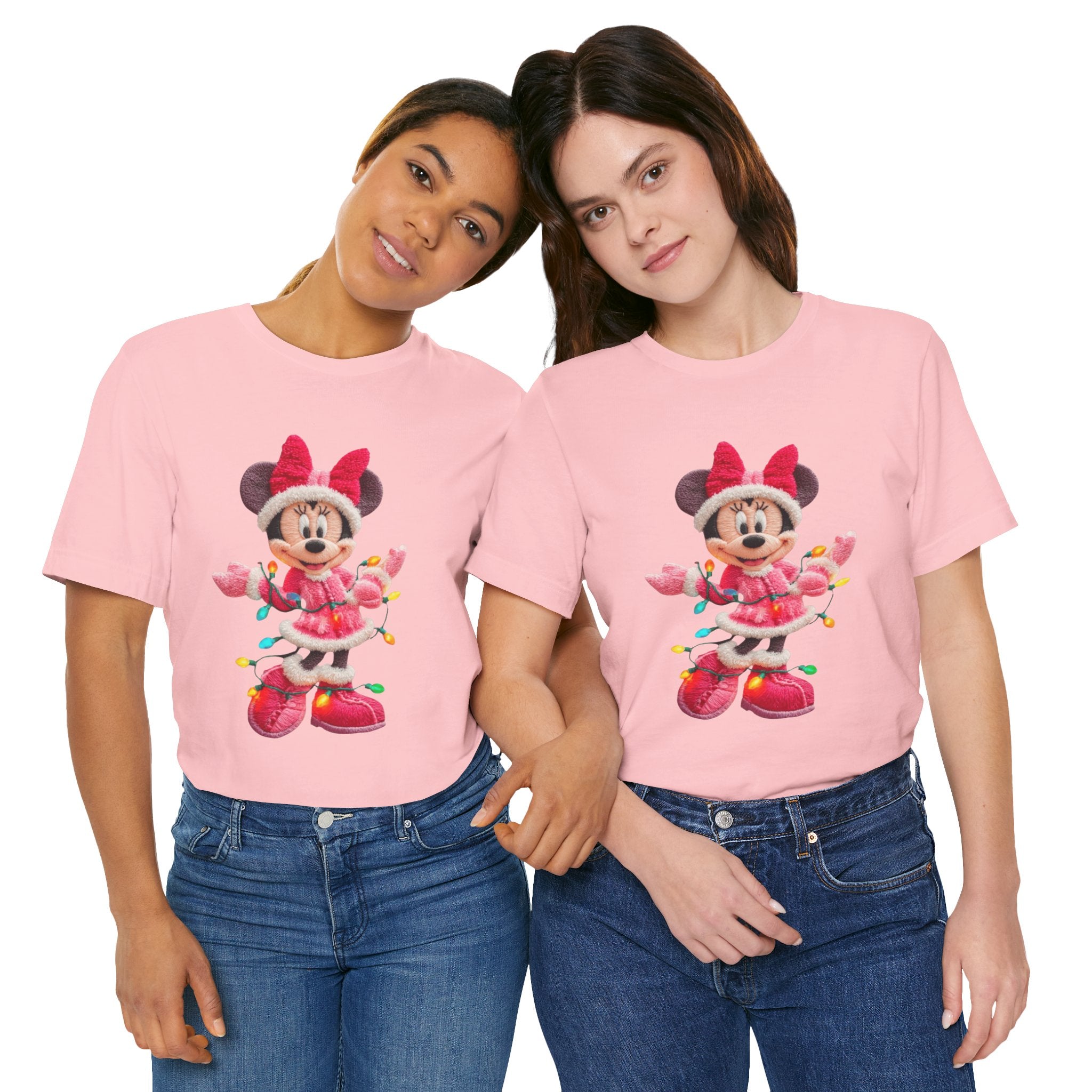 Minnie Mouse Holiday Lights T-Shirt Festive Holiday Designs