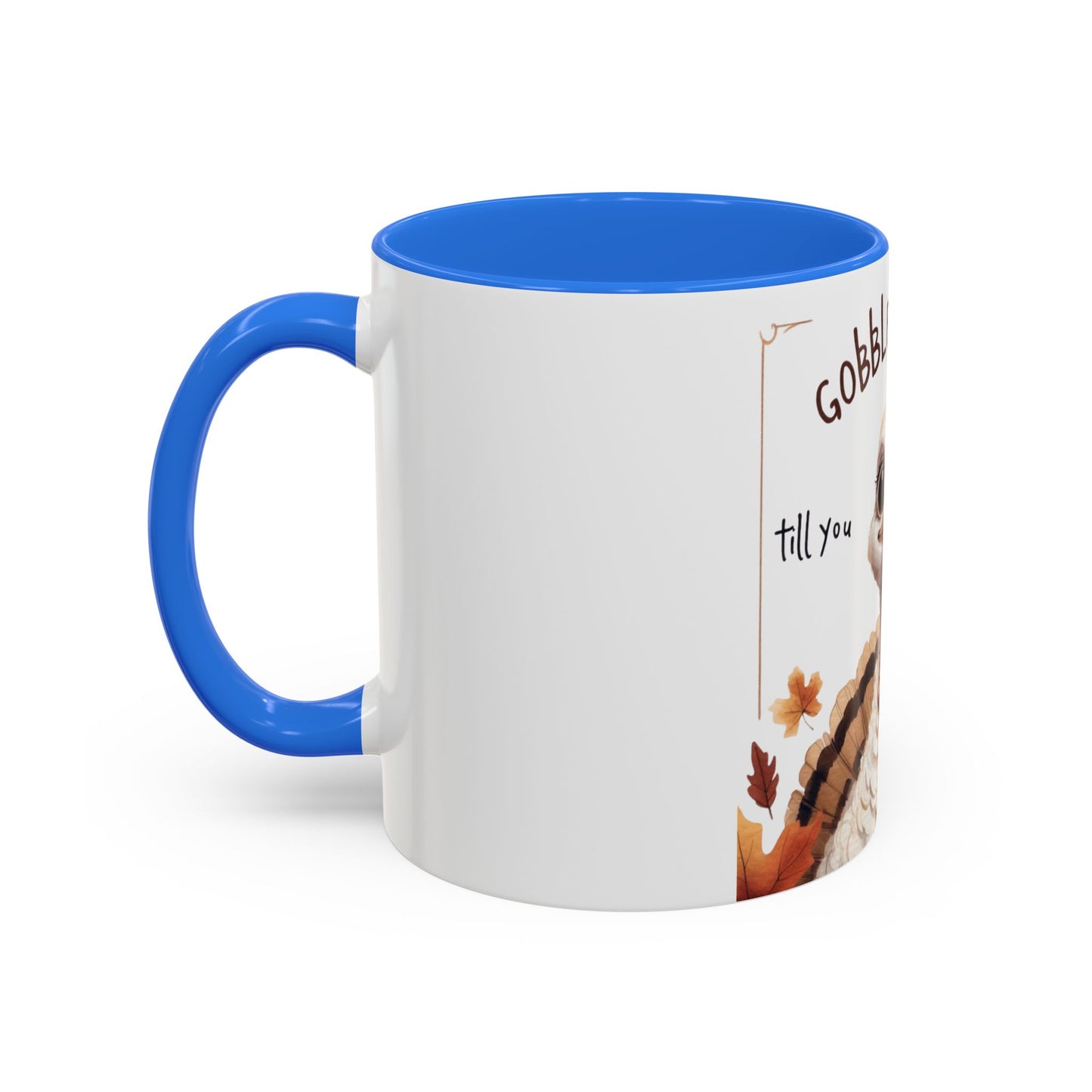 Mix cozy, aesthetic, and autumn-inspired sayings 🍁 Whimsical Thanksgiving Mug - Gobble Gobble Design