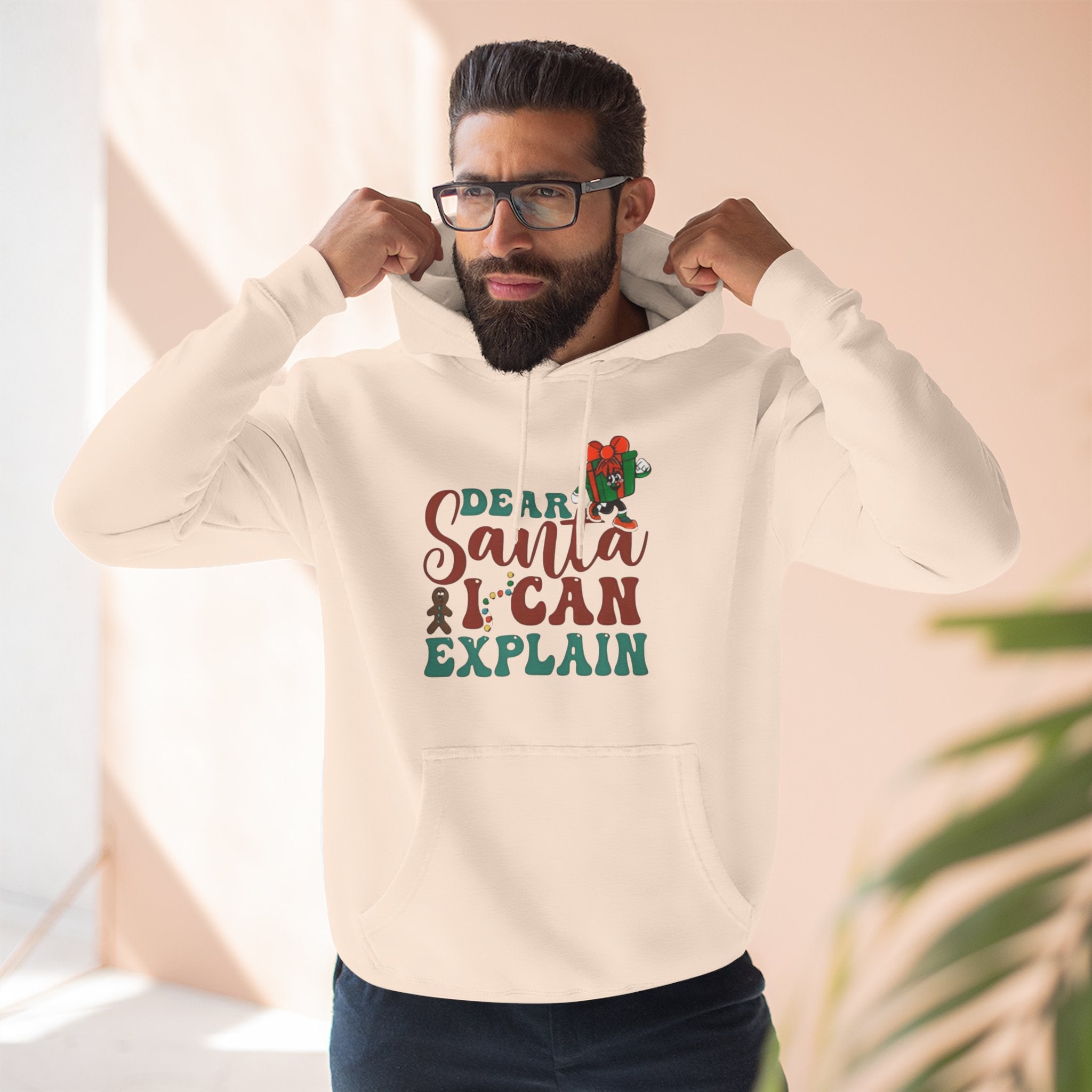 Christmas Hoodie “Dear Santa I Can Explain” Funny Holiday Pullover Christmas T-Shirts and Sweatshirts Collection