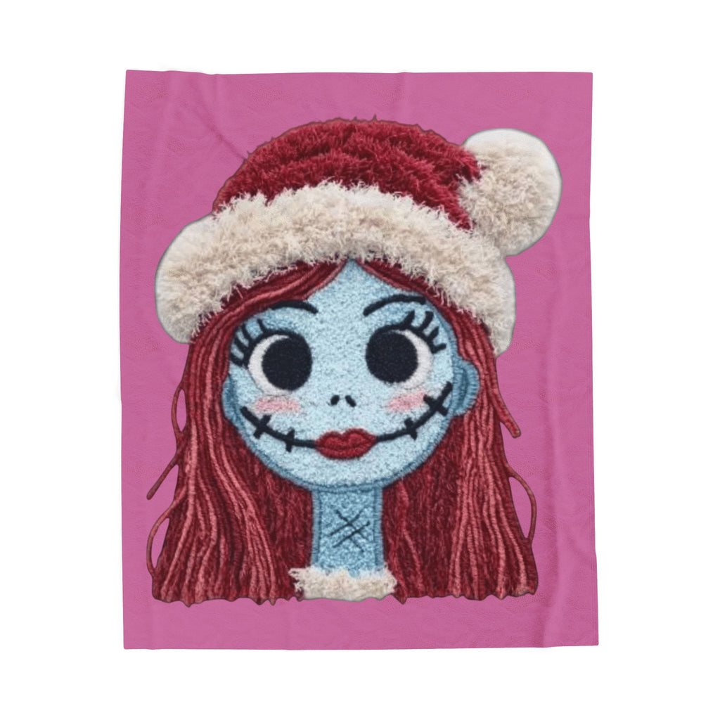 Magical Christmas Cartoon Blanket Christmas Sally Velveteen Plush Blanket – Holiday Horror Cozy Throw