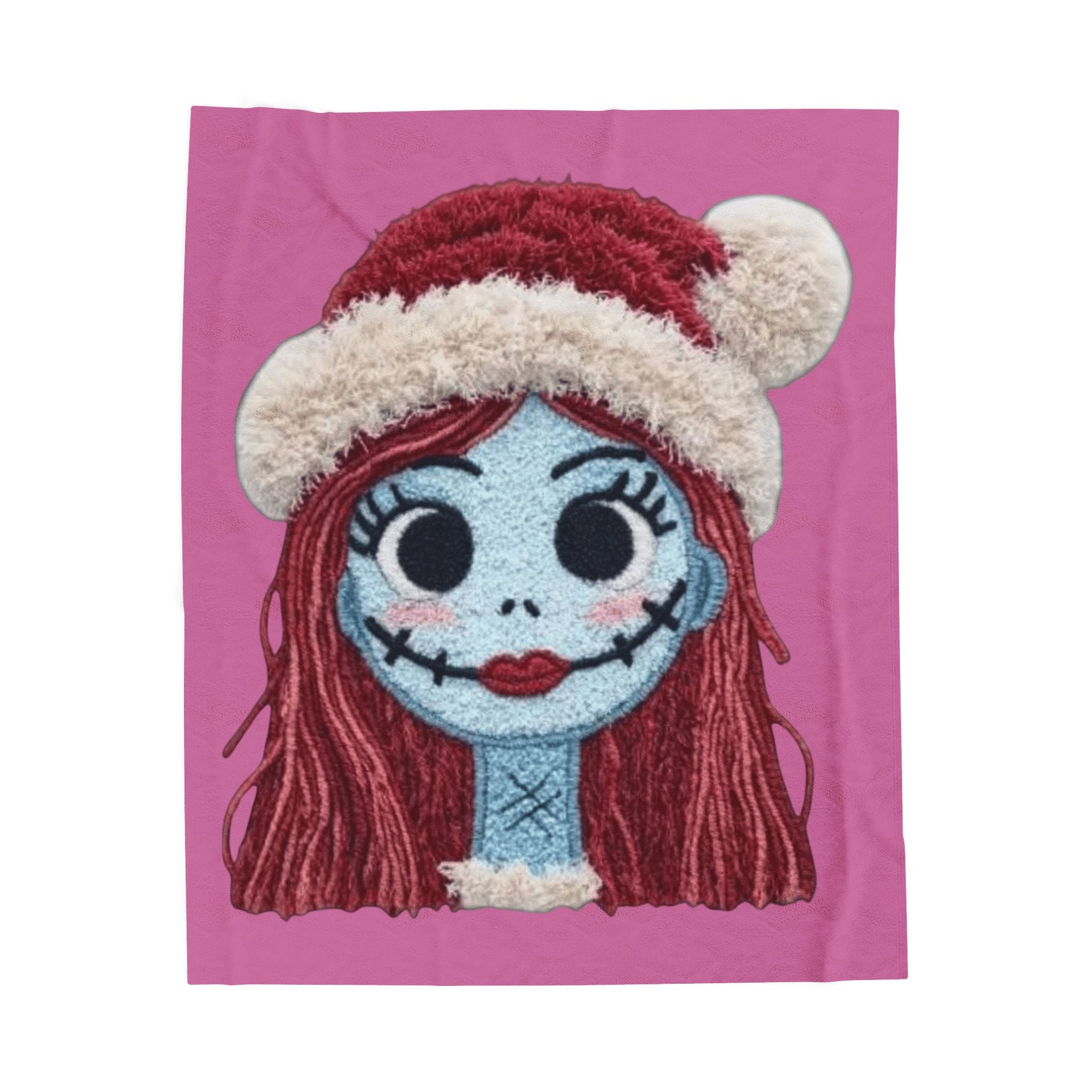Magical Christmas Cartoon Blanket Christmas Sally Velveteen Plush Blanket – Holiday Horror Cozy Throw