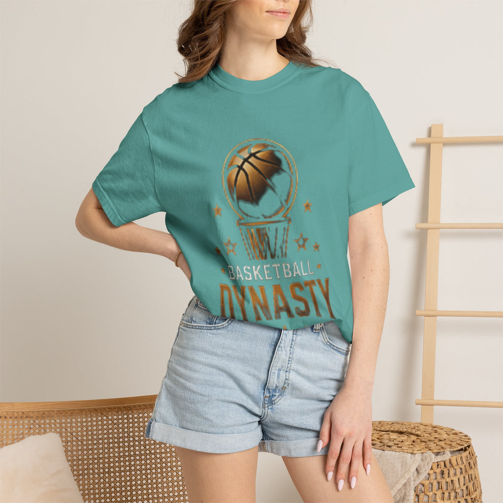 Basketball Dynasty T-Shirt — Vintage Gold Hoop Graphic